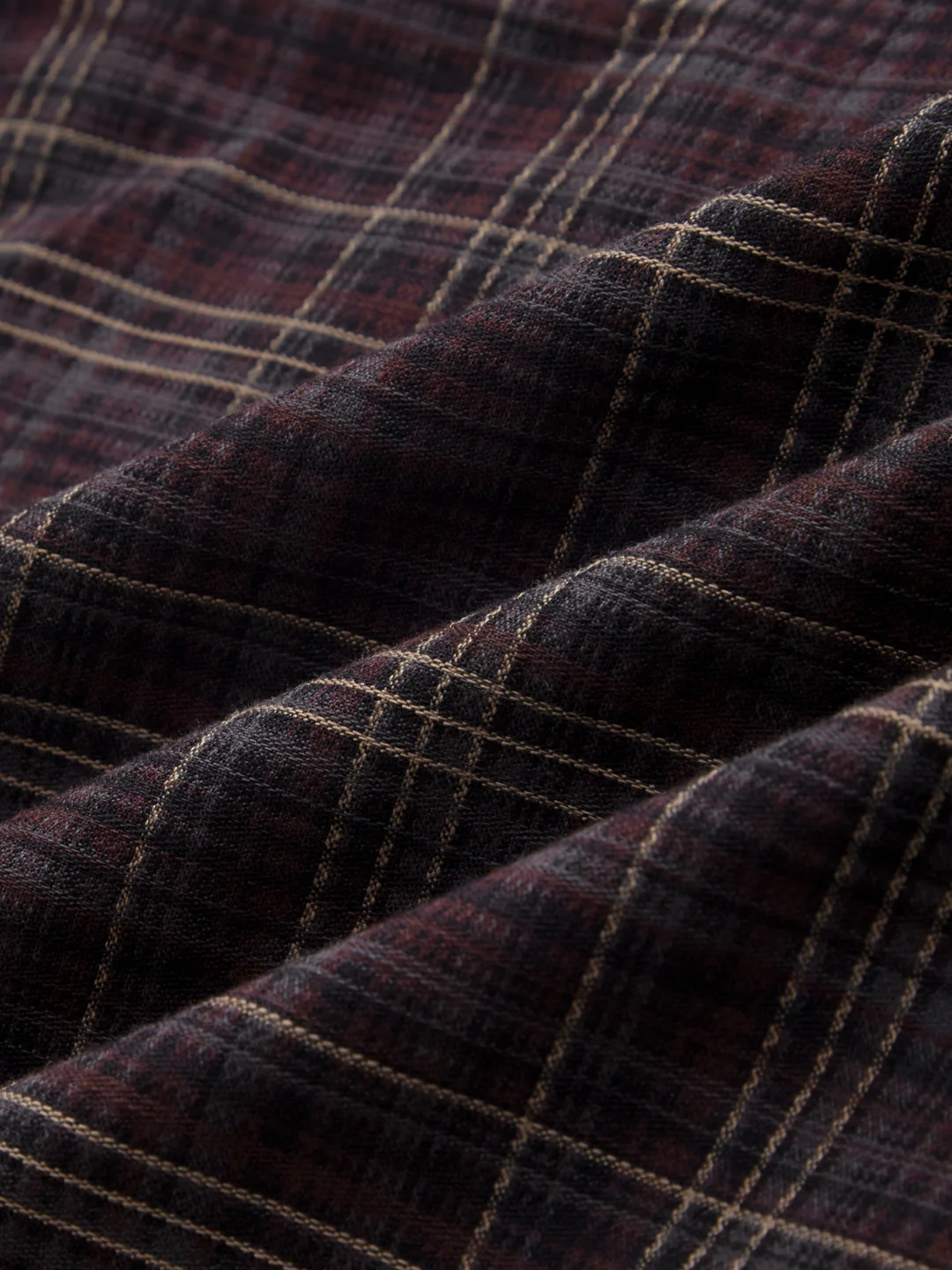 Elegant Deep Maroon Multi Checks Shirt - Image 3