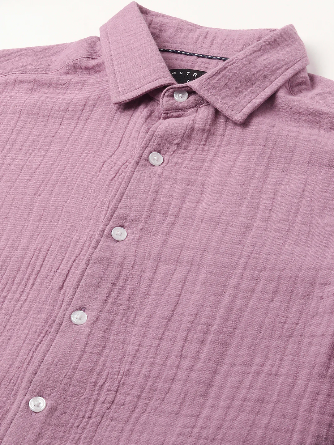 Elegant Lilac Double Cloth Shirt - Image 3