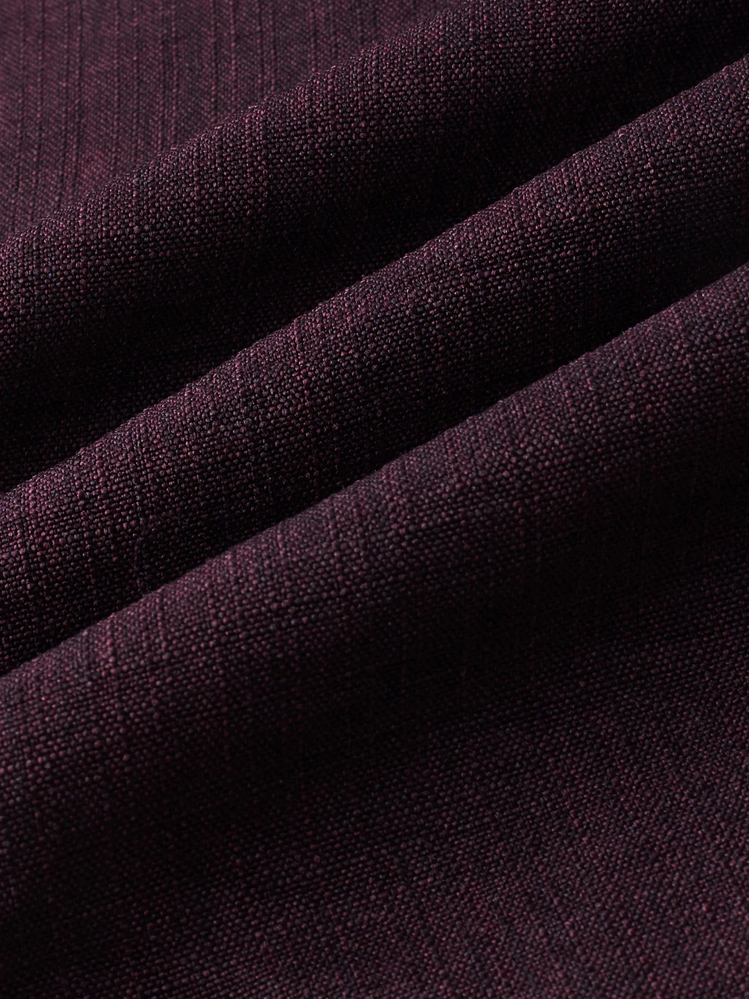 Elegant Slub Textued Plum Kurta - Image 3
