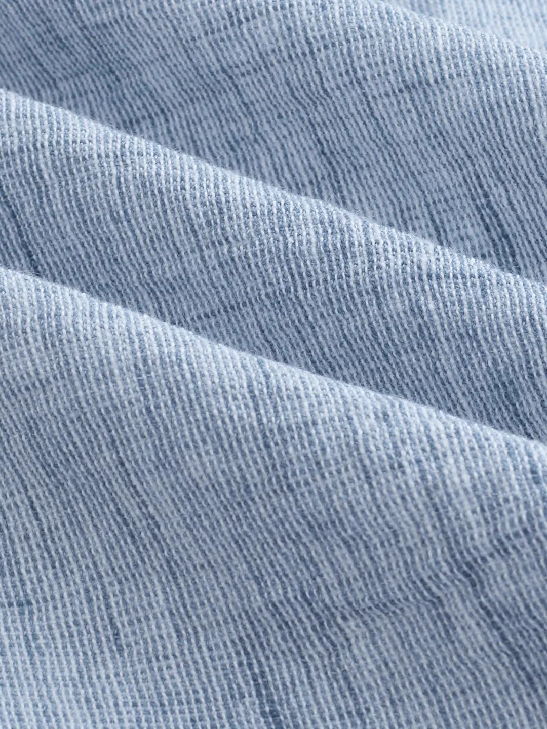 Elegant Solid Blue Shirt - Image 9