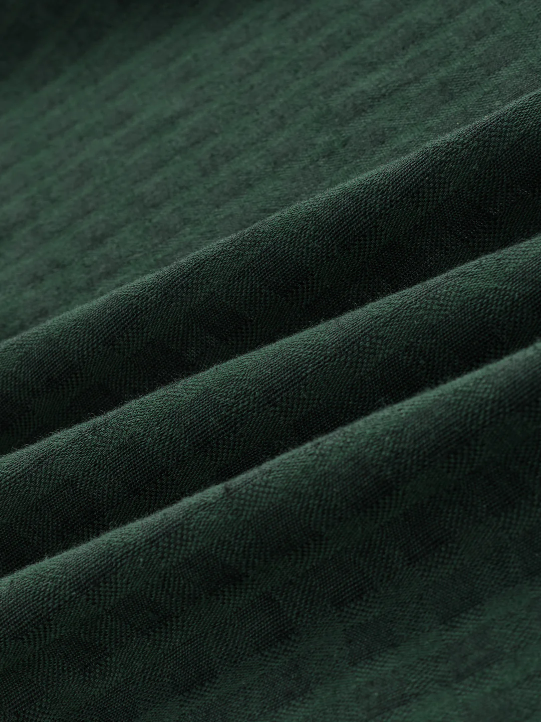 Emerald Green Horizontal Jacquard Striped Shirt - Image 11