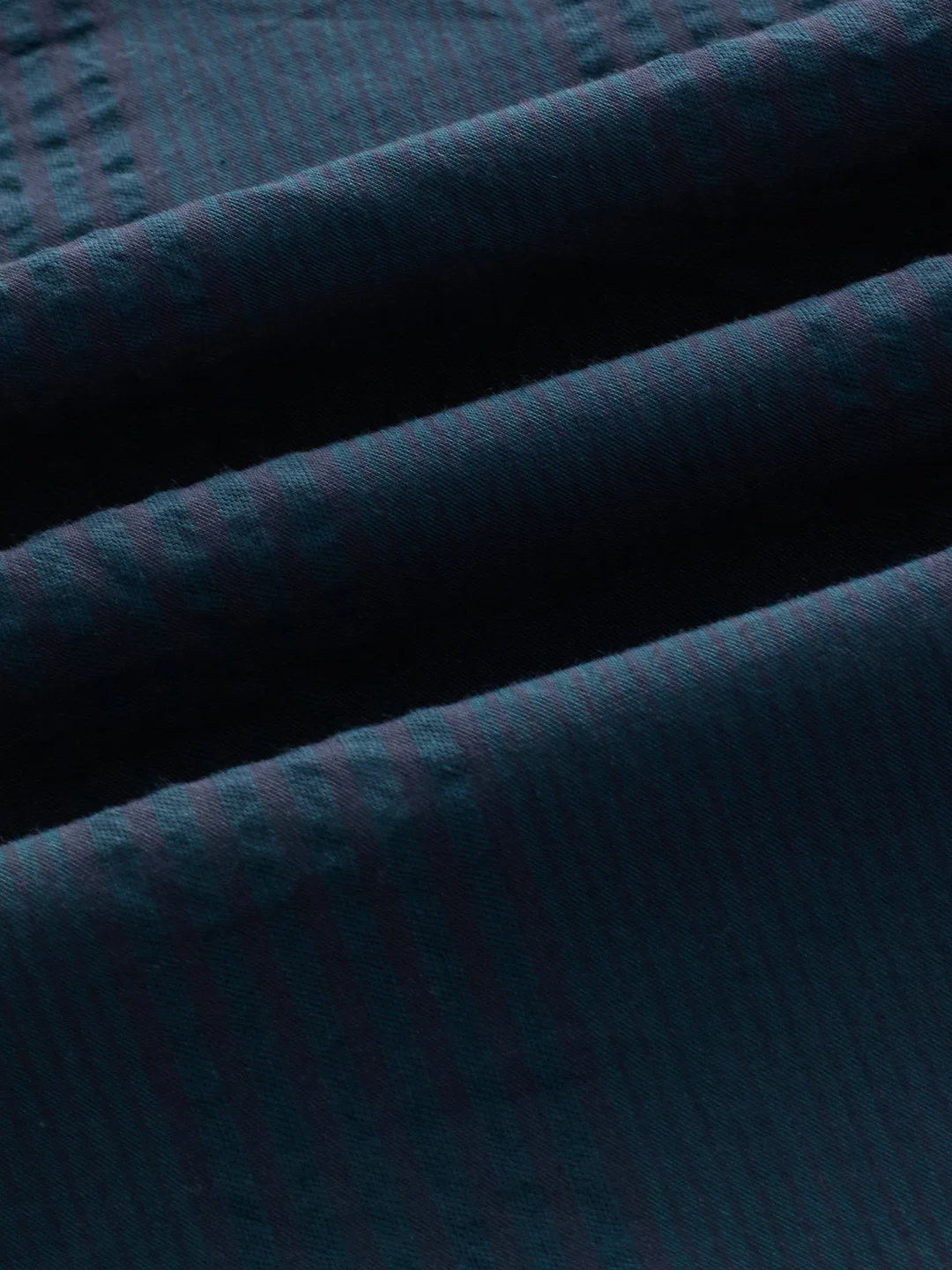 Emerald Green Striped Seersucker Shirt - Image 7