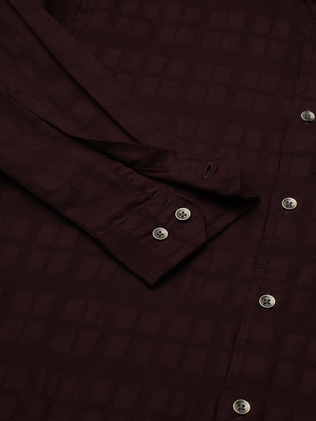 Espresso Geometric Woven Shirt - Image 9
