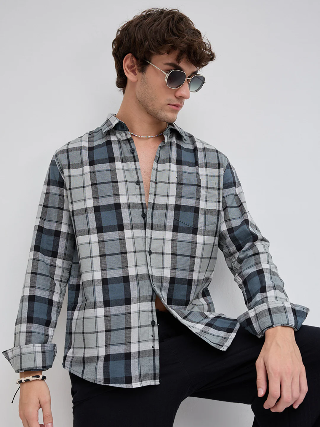 Evergreen Elite Cyber Grid Shirt - Image 2