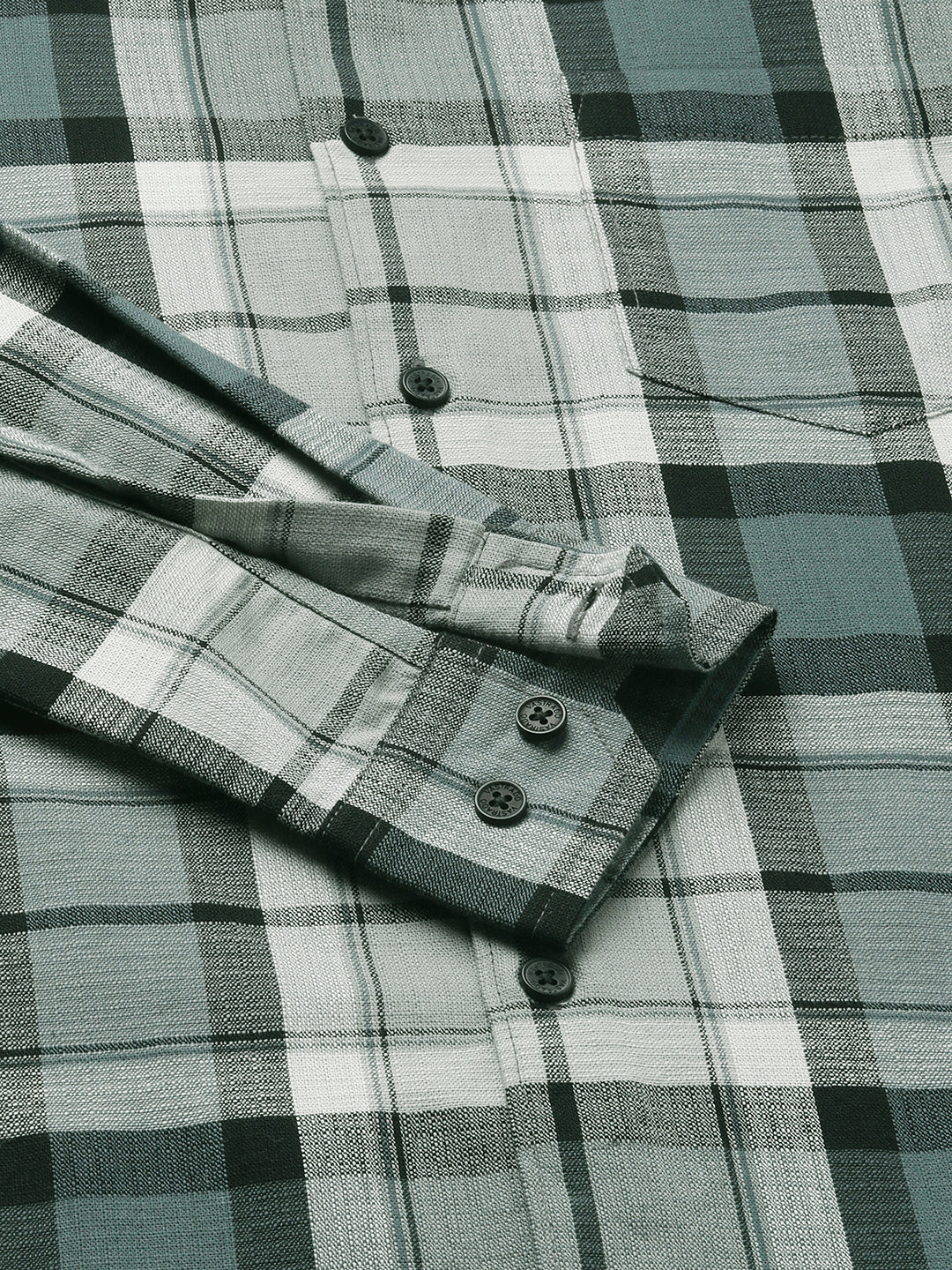 Evergreen Matrix Plaid Checks Shirt - Image 9