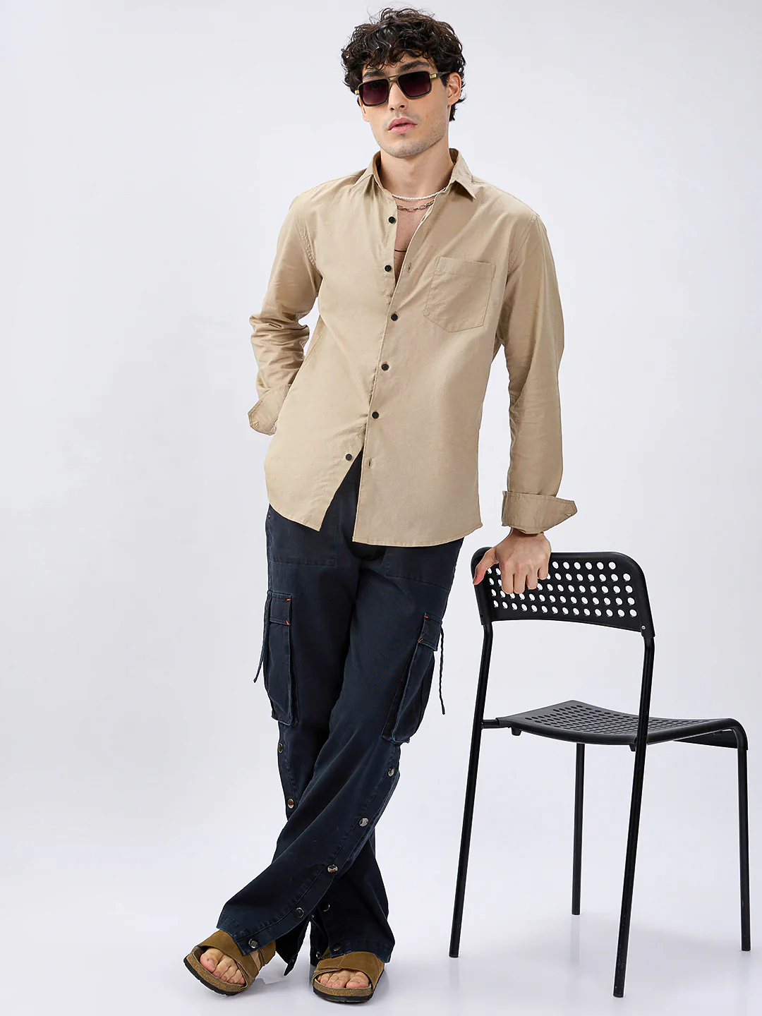 Everyday Khaki Slub Shirt - Image 8