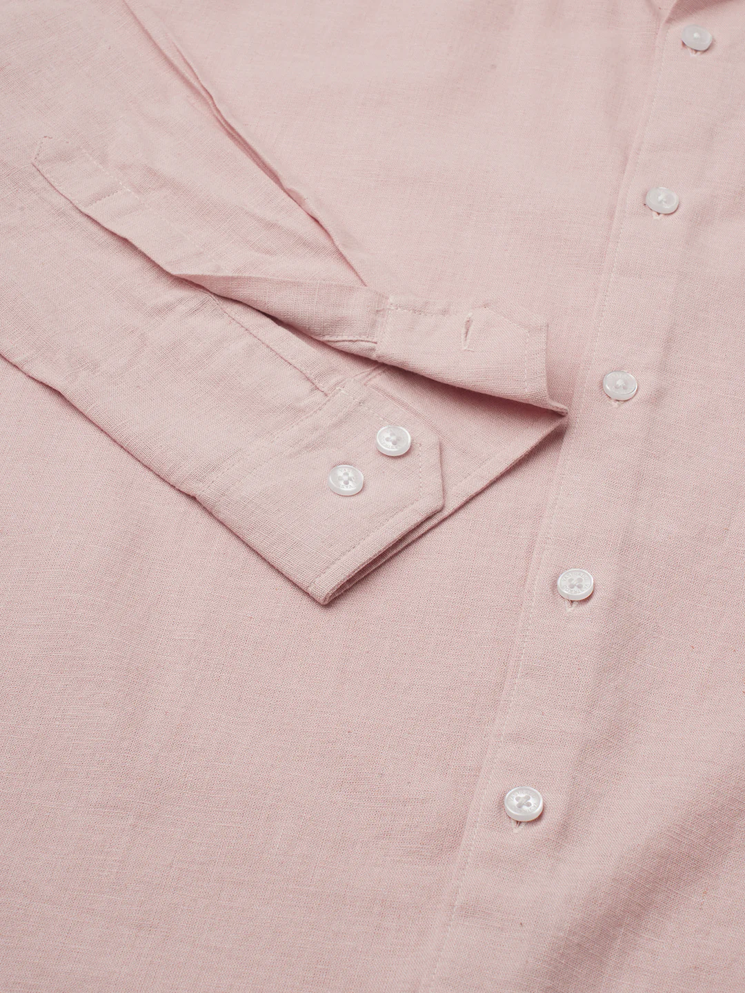 Everyday Peach Pure Linen Shirt - Image 3