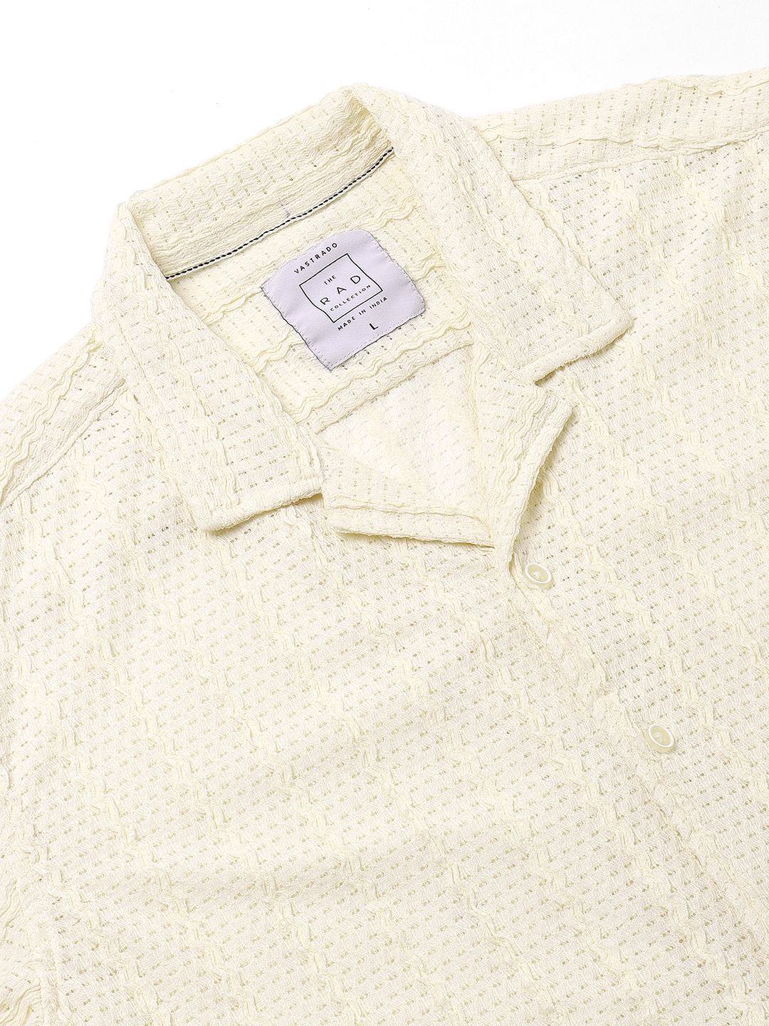Exquisite AeroMesh Ivory Oversized Shirt - Image 8