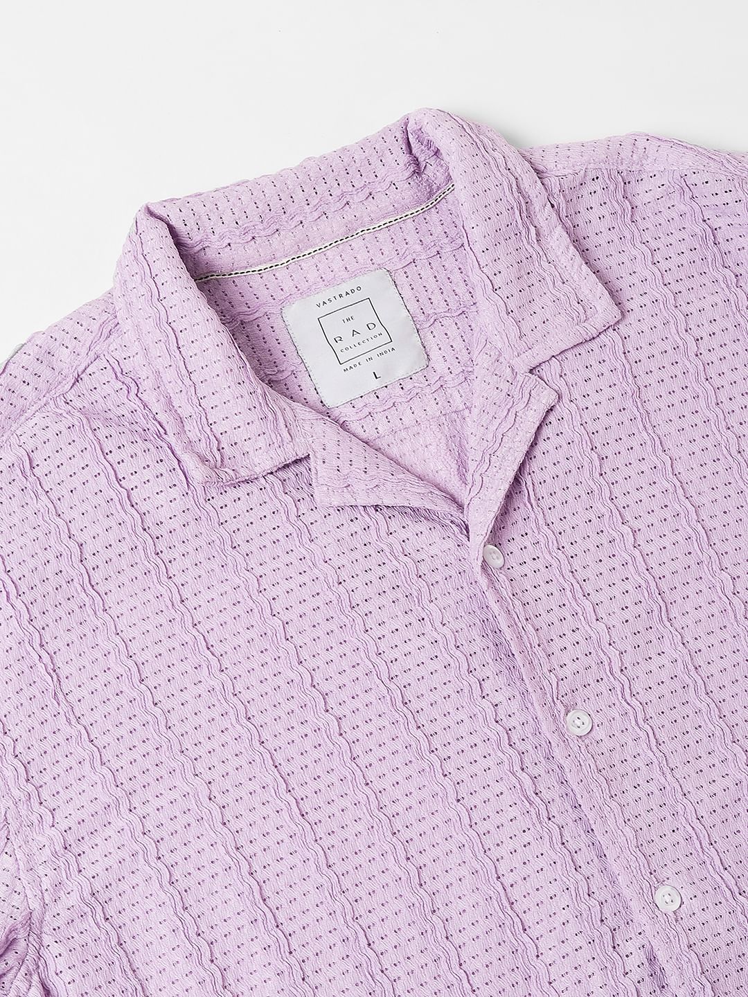 Exquisite AeroMesh Lilac Oversized Shirt - Image 3