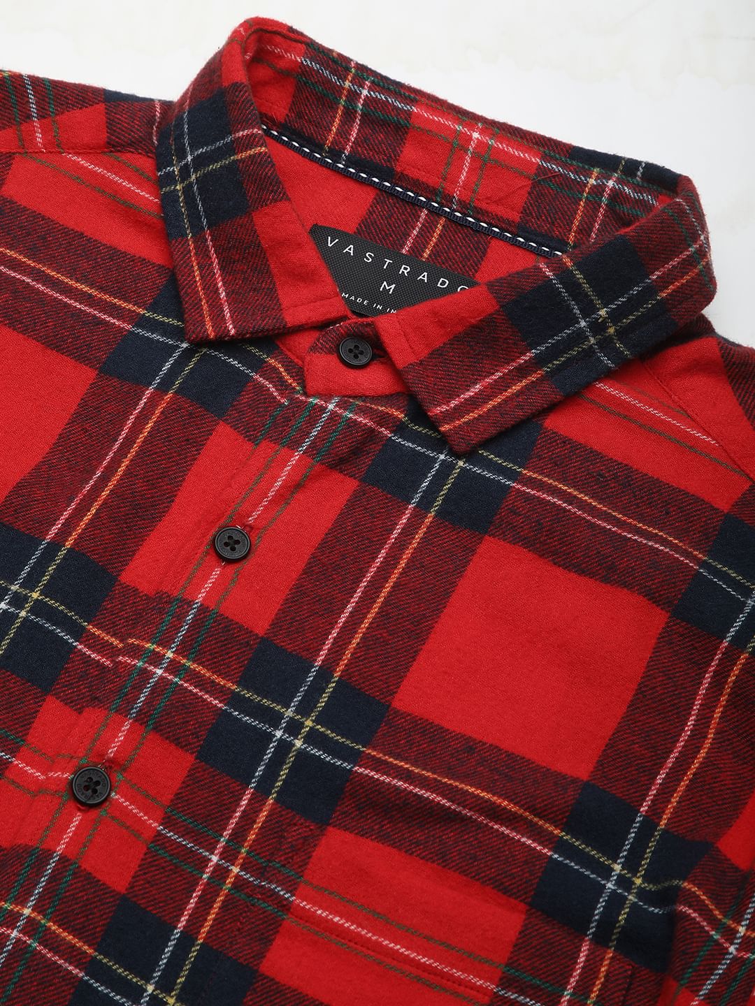 Flannel Red & Black Plaid Checks Shirt - Image 3