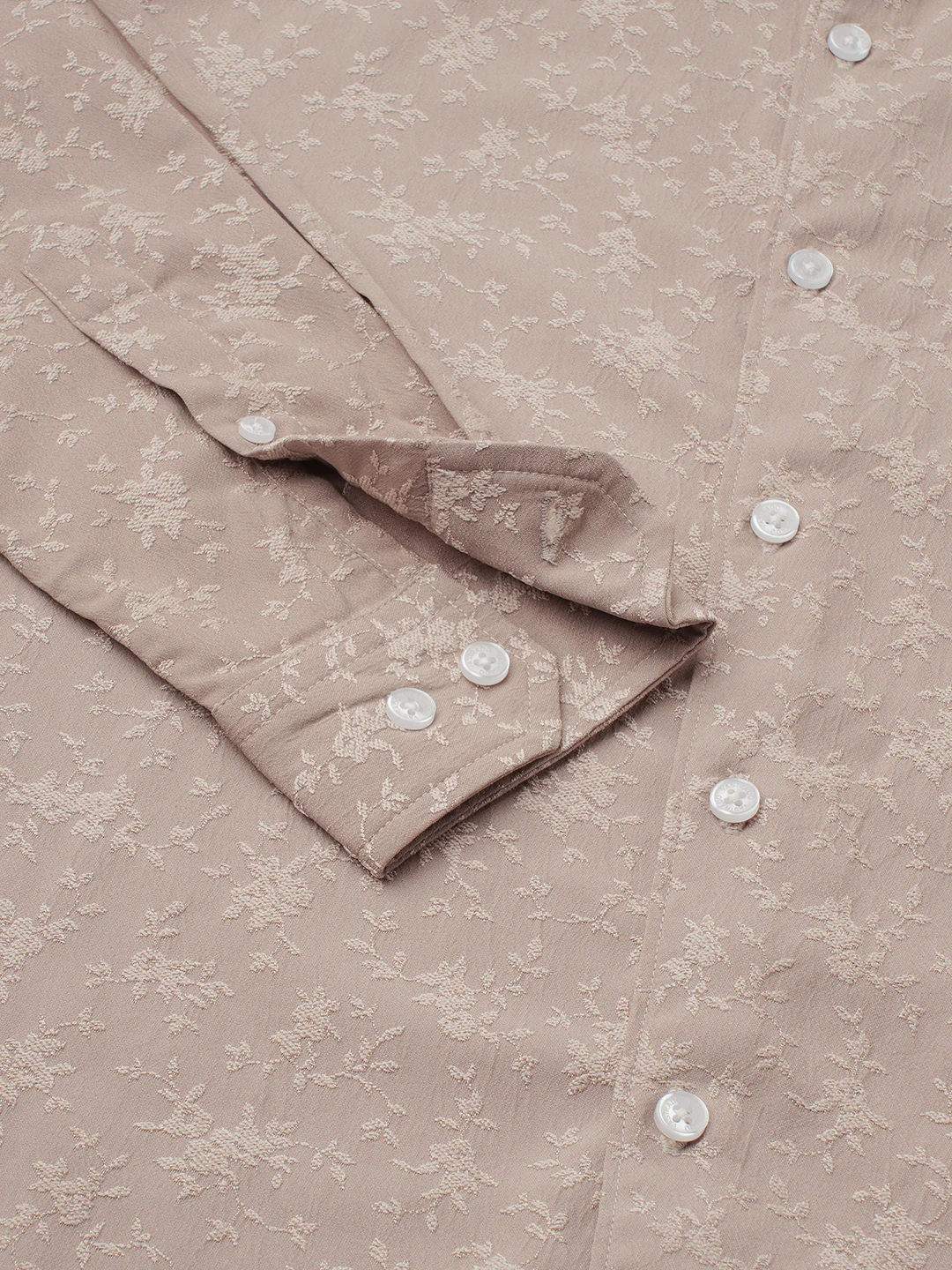 Floral Sand Luxe Weave Shirt - Image 9