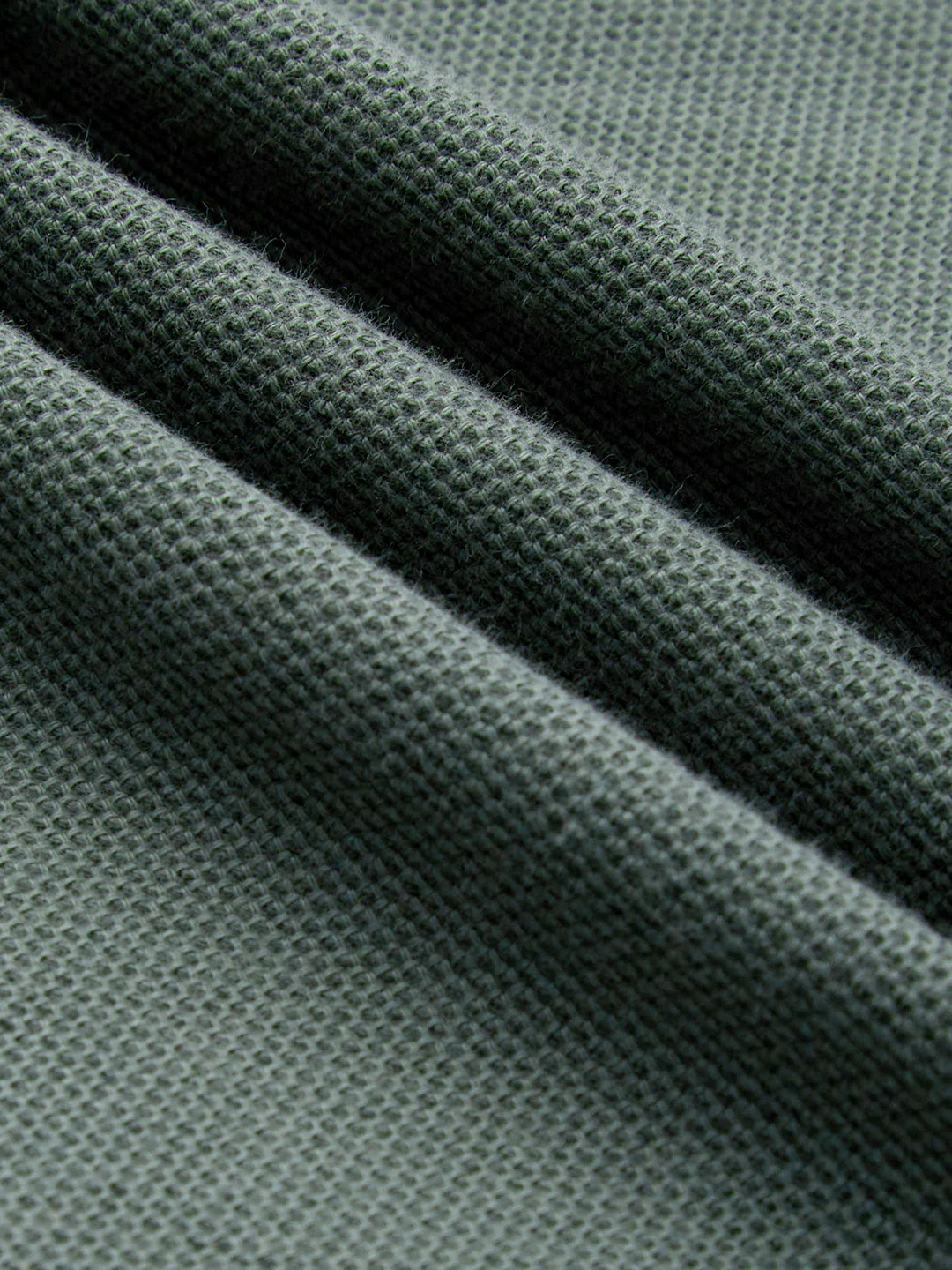 Forest Green Soft Weave Knit Shirt - Image 9