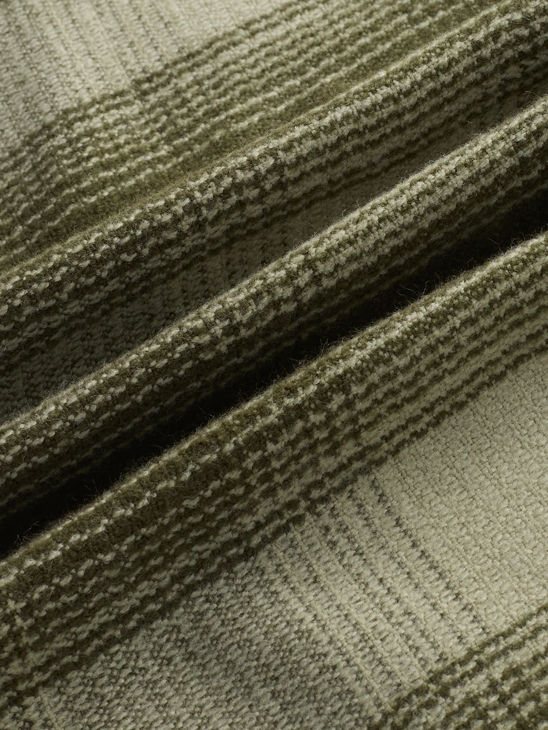 Forest Olive Grid Double Pocket Flannel Shirt - Image 9