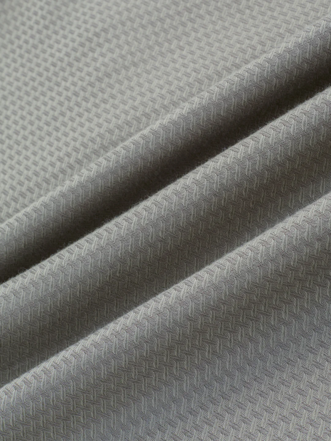 Fossil Grey Wavey Textured Kurta - Image 3