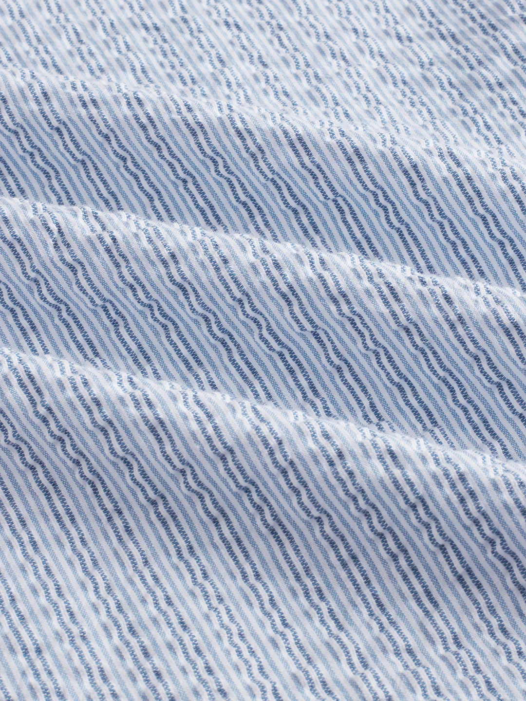 Frost White Azure Fine Striped Seersucker Shirt - Image 10