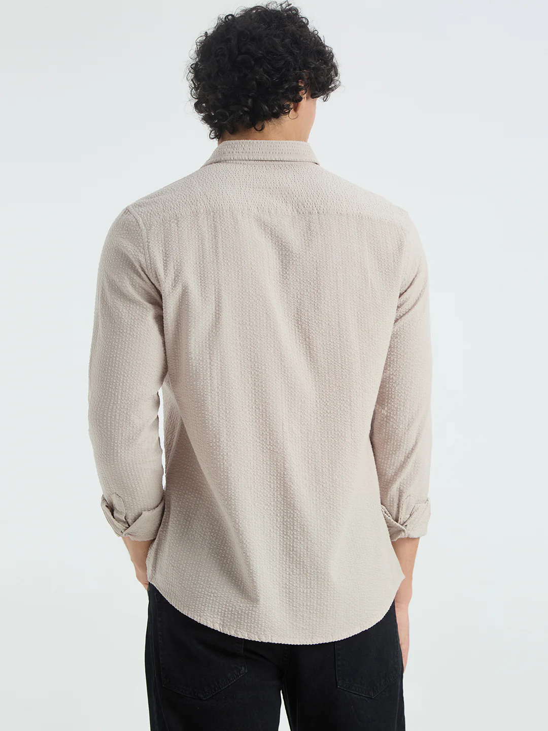 Glacier Grey Seersucker Shirt - Image 7