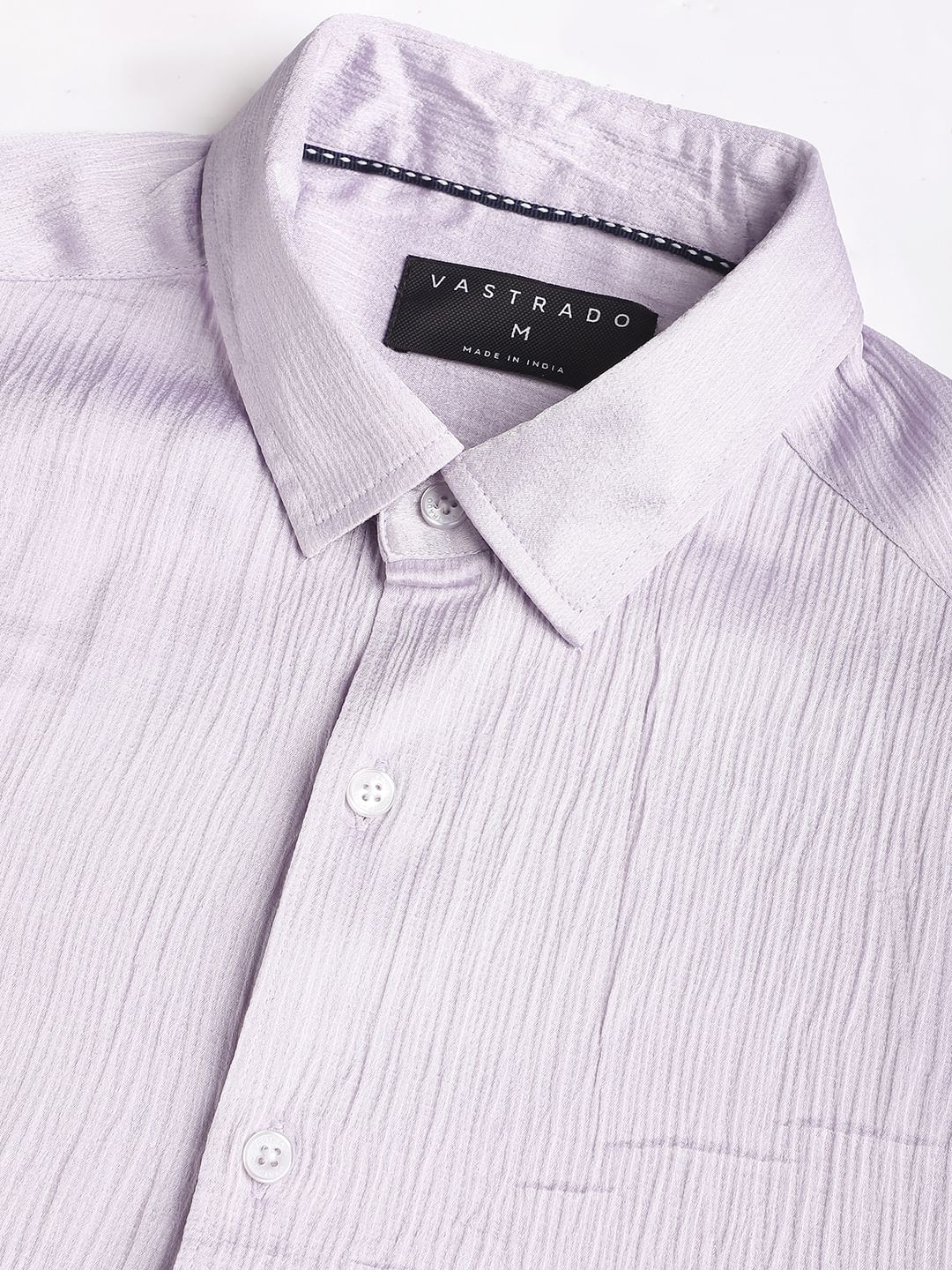 Glinty Periwinkle Crinkled Shirt - Image 9