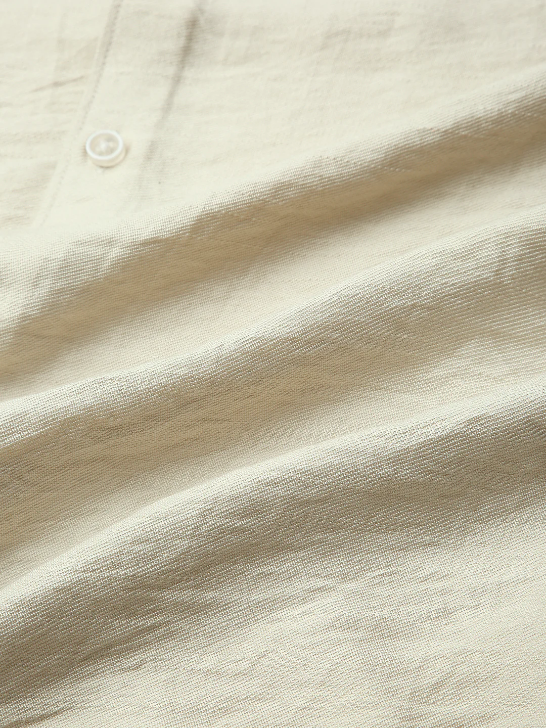 Golden Beige Lightweight Crinkled Shirt - Image 8