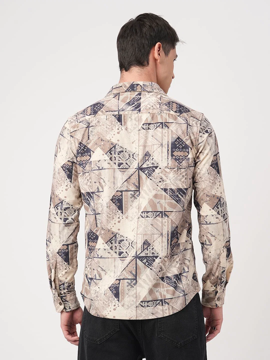 Graffito Multicolour Corduroy Shirt - Image 7