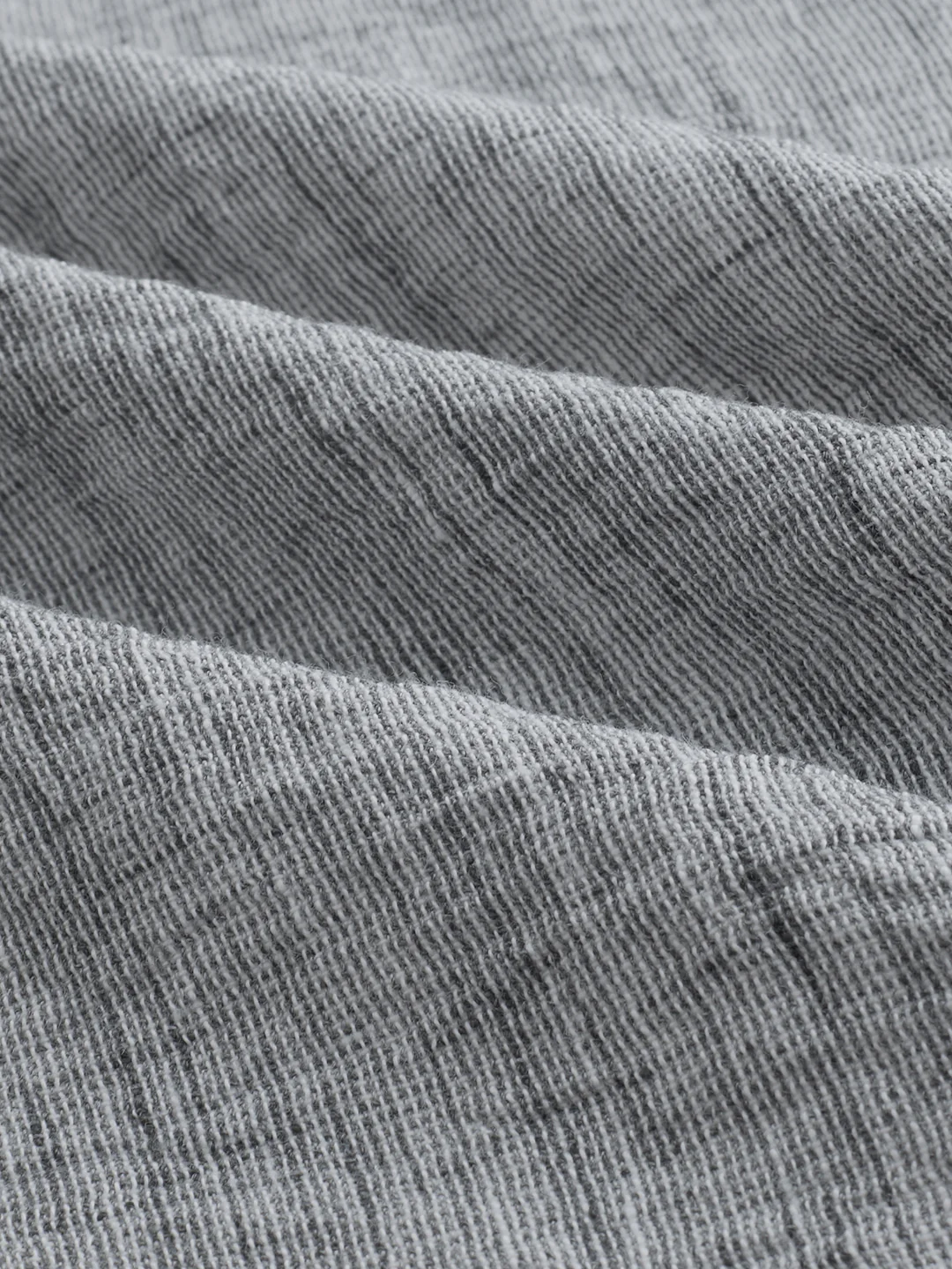 Graphite Grey Textured Crinkled Shirt - Image 9