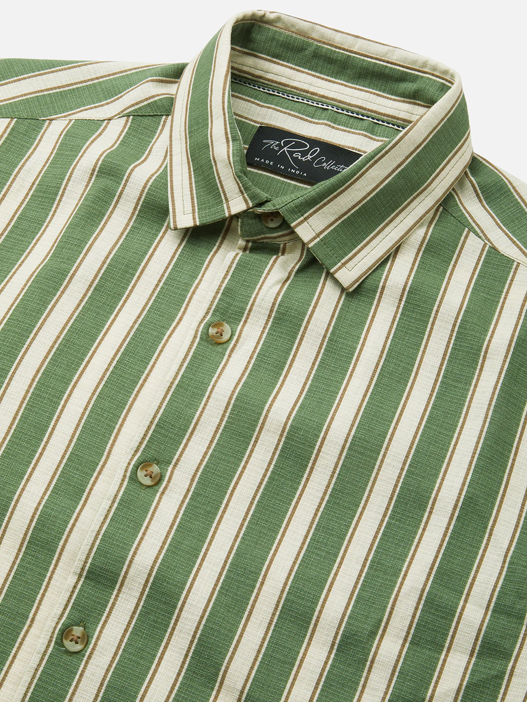 Green Striped Riviera Vibe Shirt - Image 3
