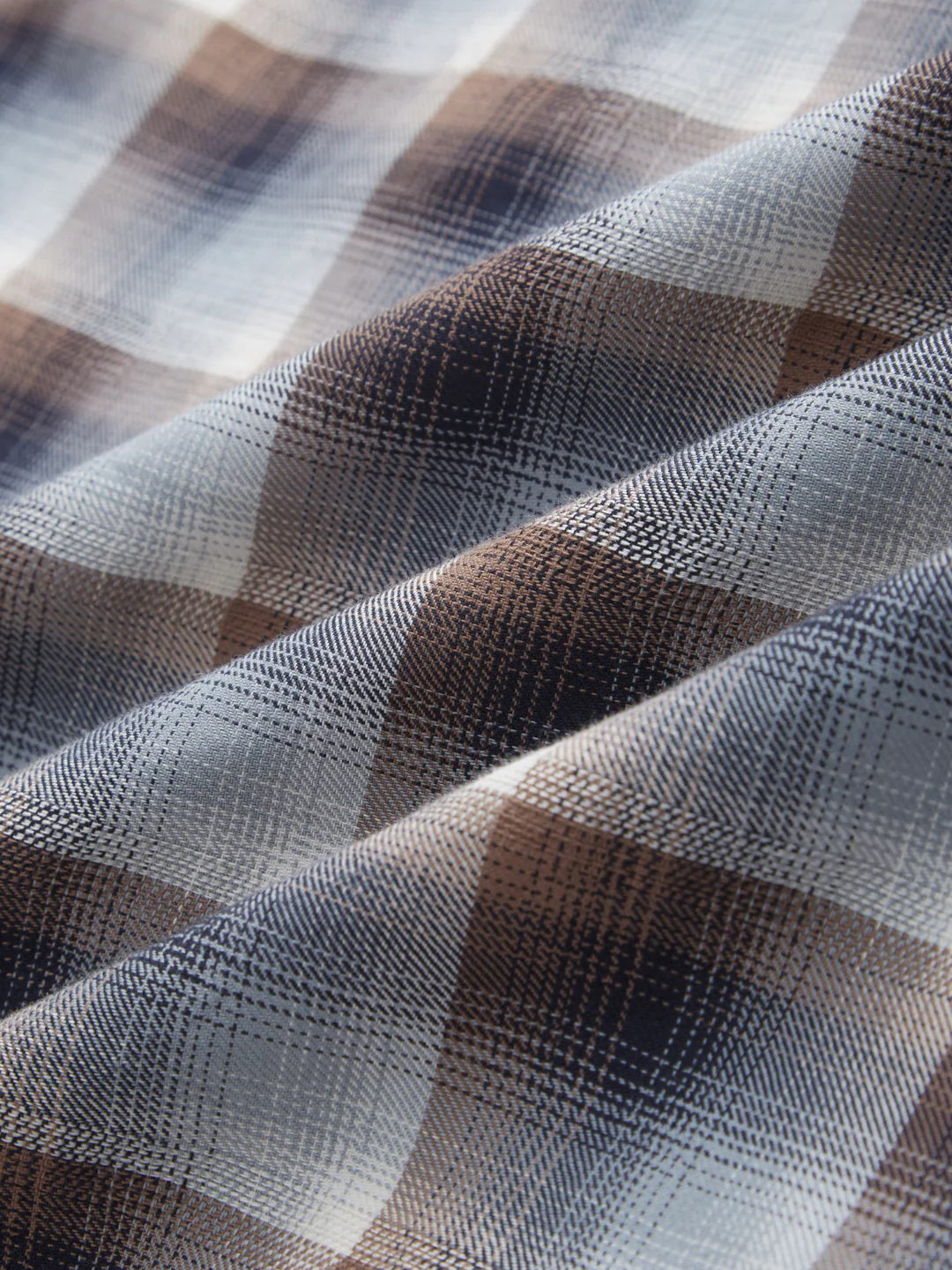 Grey & Brown Ombre Checks Classic Shirt - Image 3