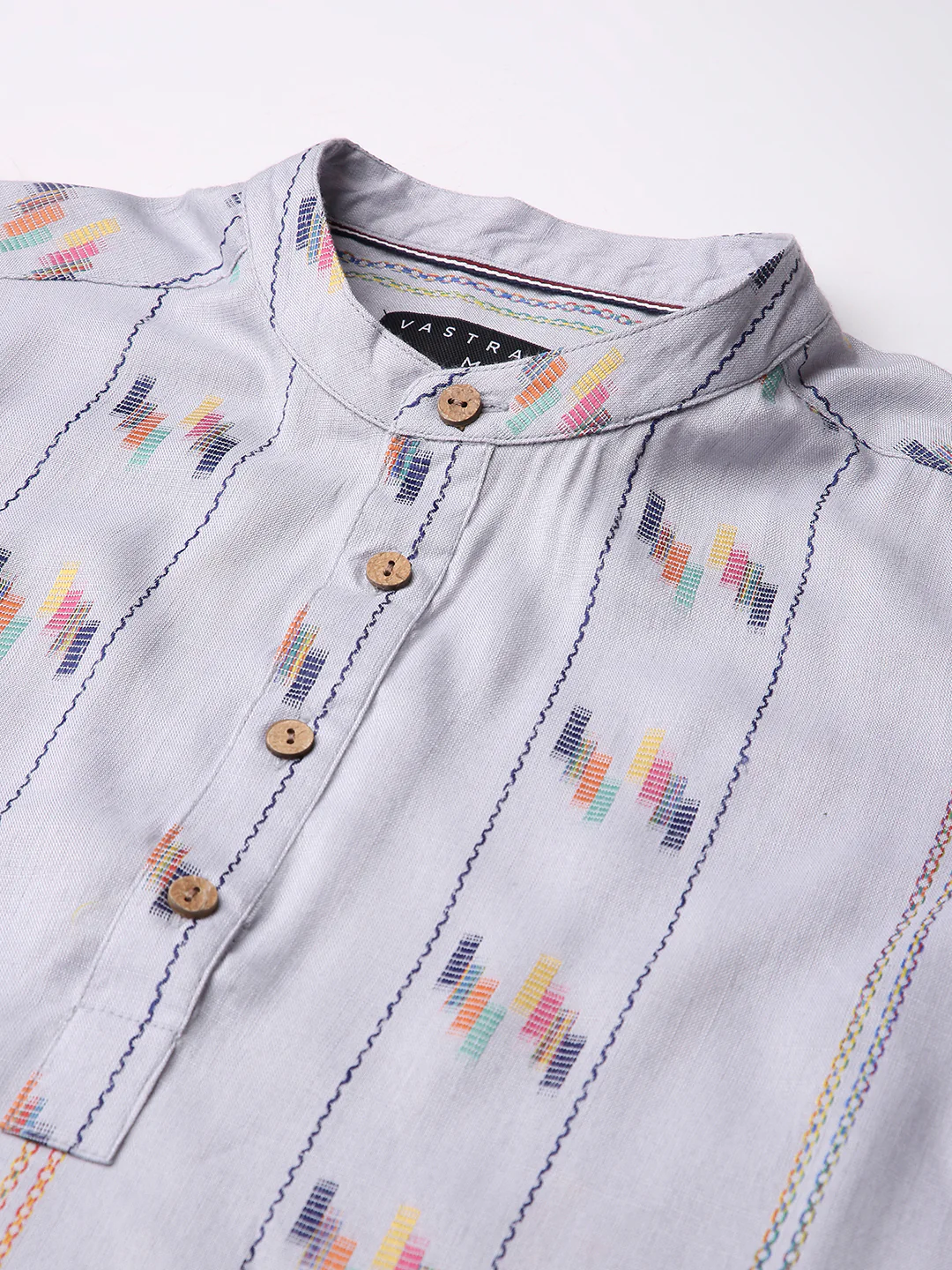 Grey Canvas Threadplay Kurta - Image 3