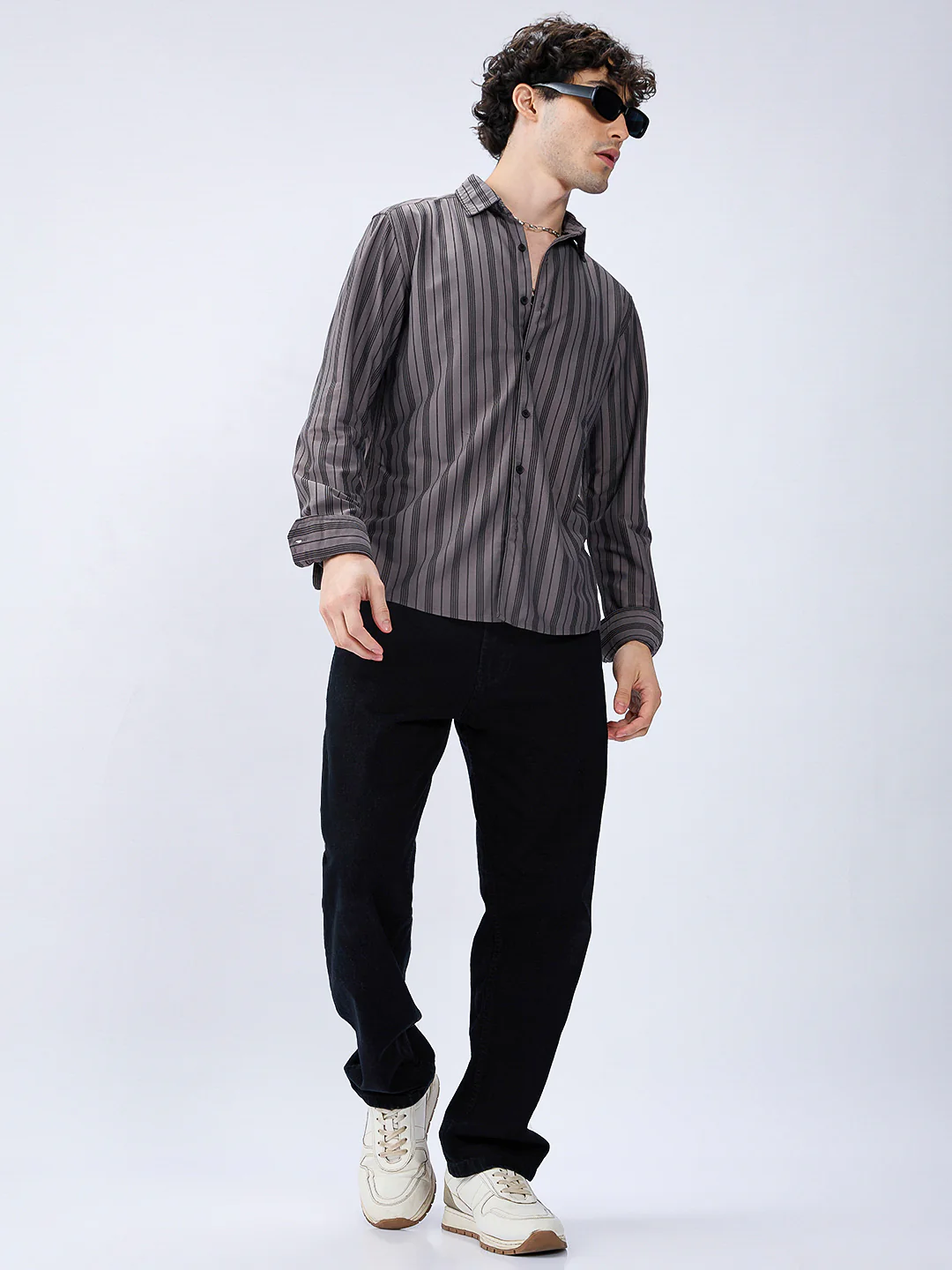Grey Striped Shirt - Image 7