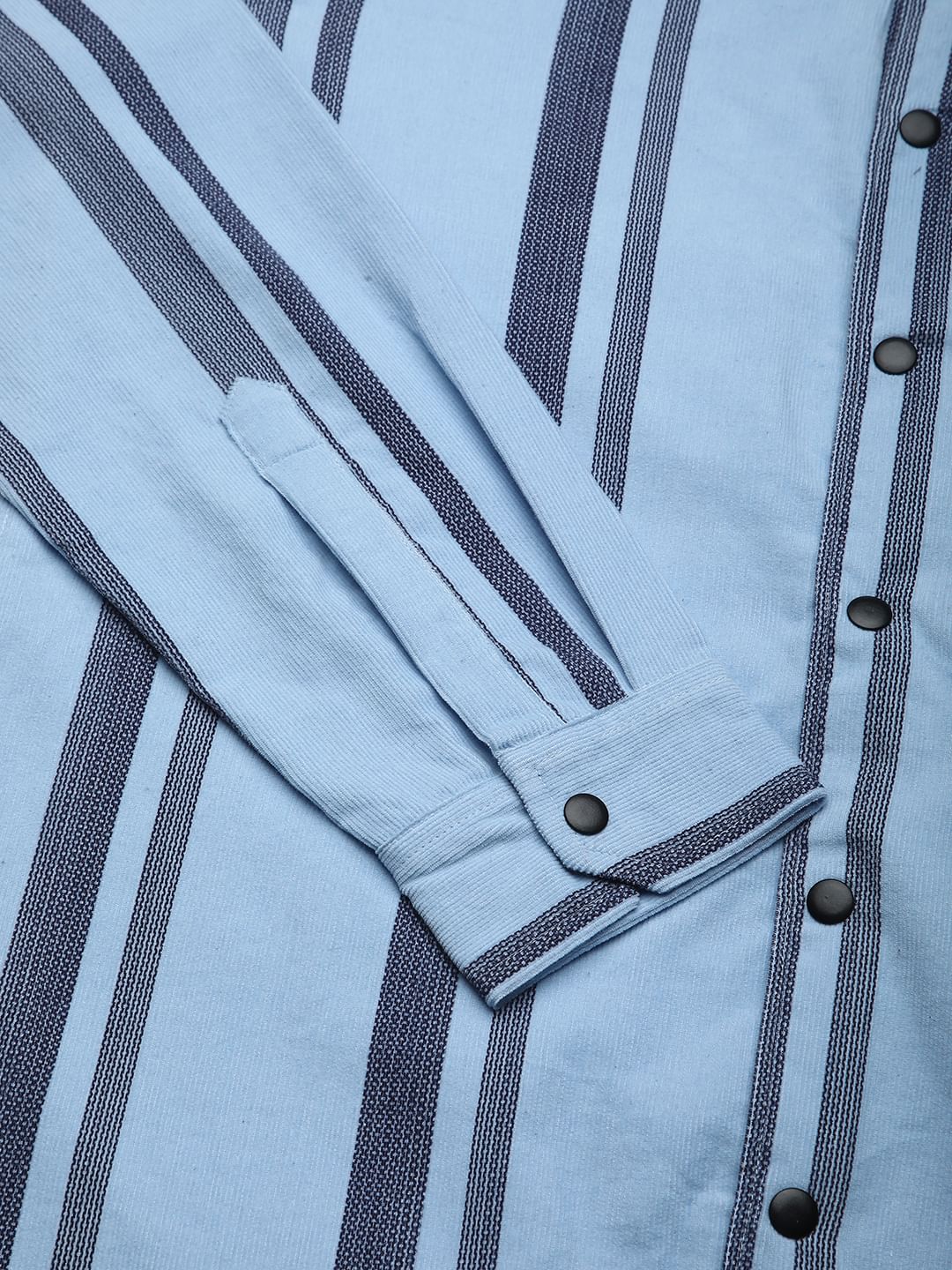 Haute Arctic Blue Striped Corduroy Shirt - Image 9