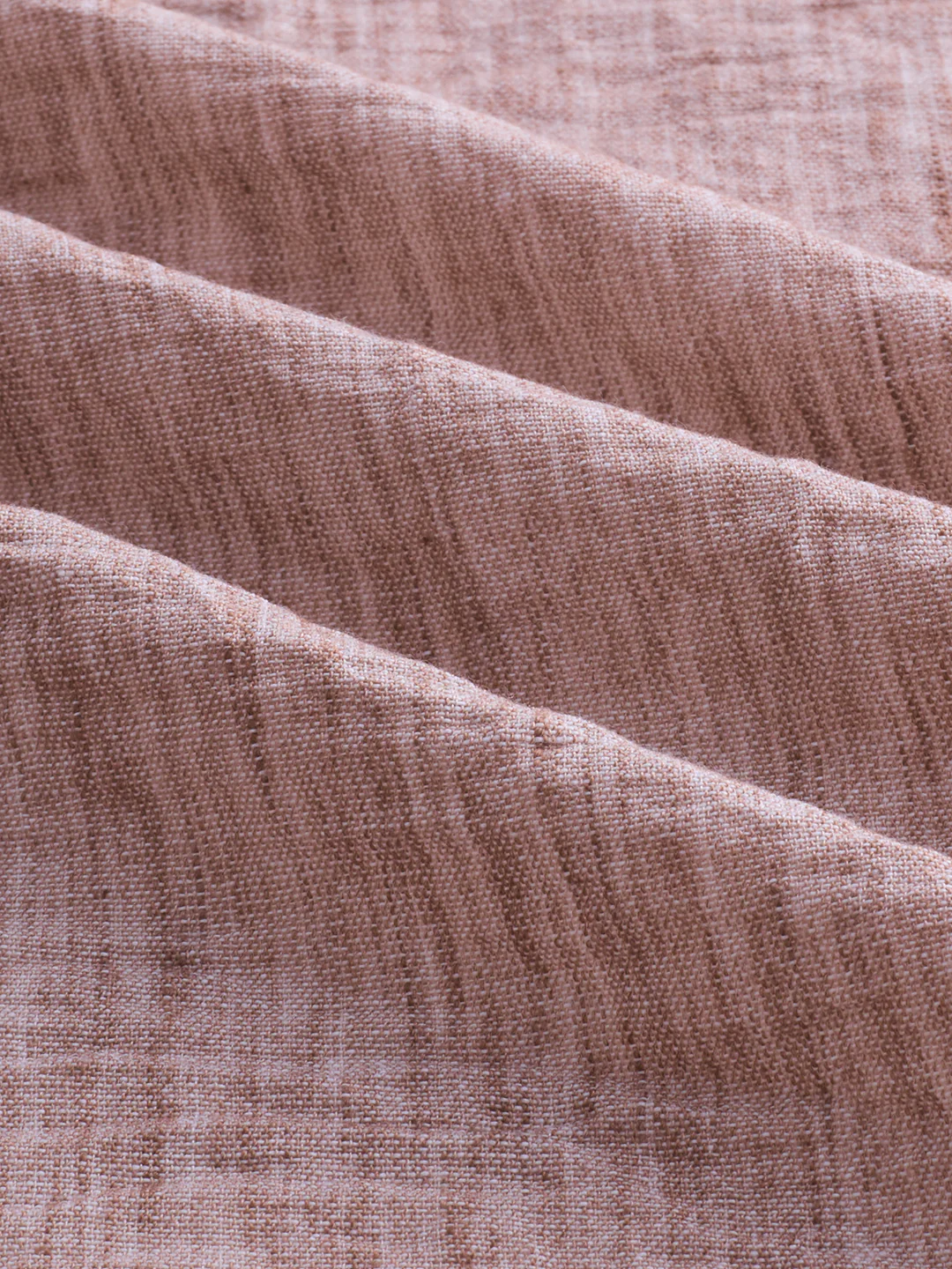 Heathered Taupe Fine-Weave Crinkled Shirt - Image 8