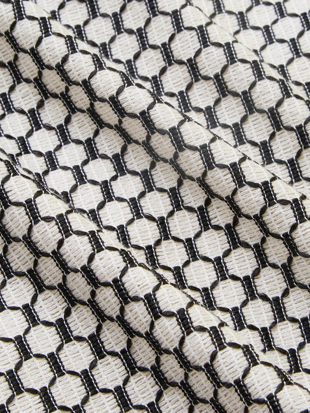Hexcraft Twinstitch Honeyframe Mesh Oversized Polo Shirt - Image 8