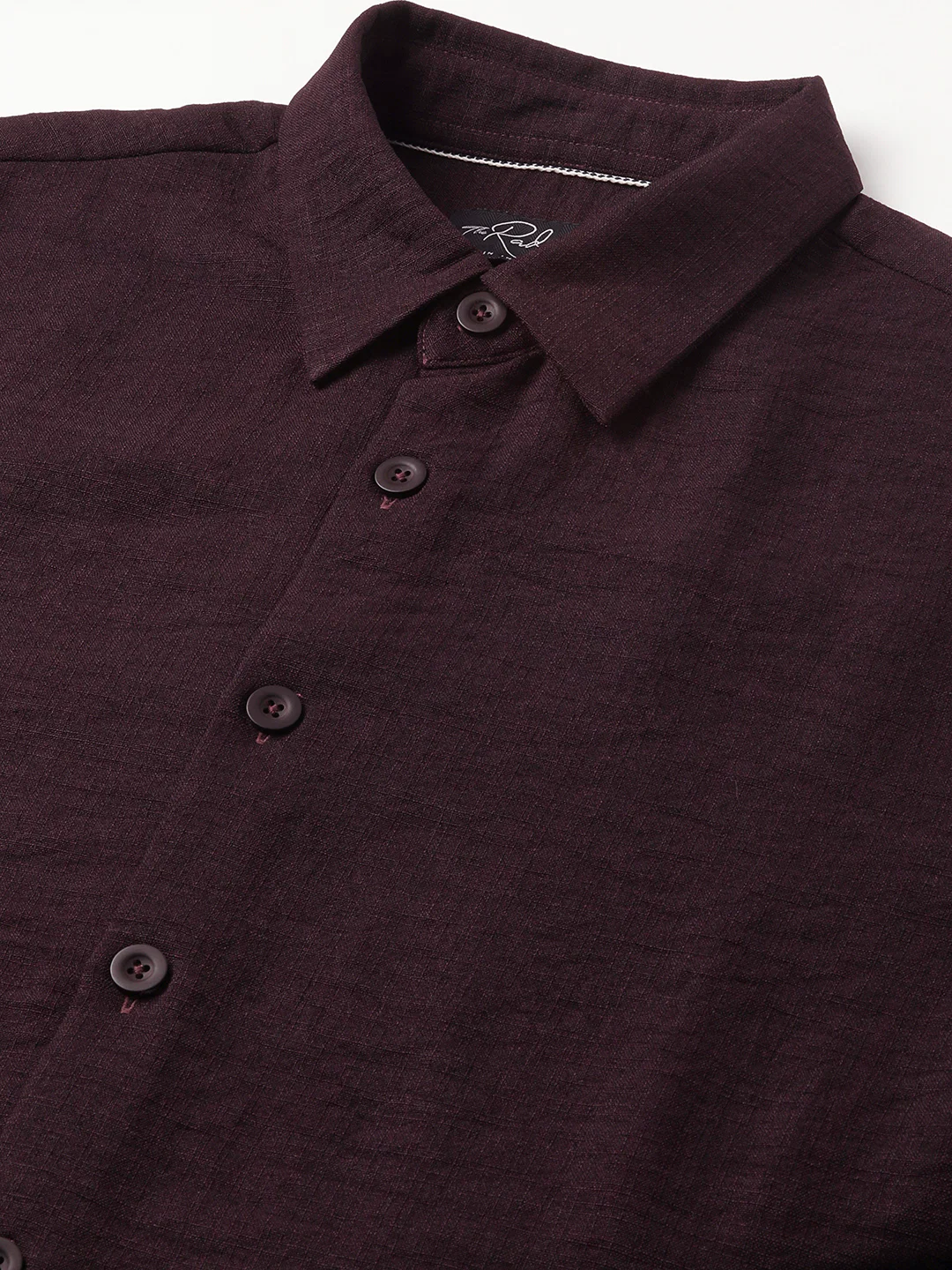 Hickory Brown Textured Oversized Shirt - Image 3