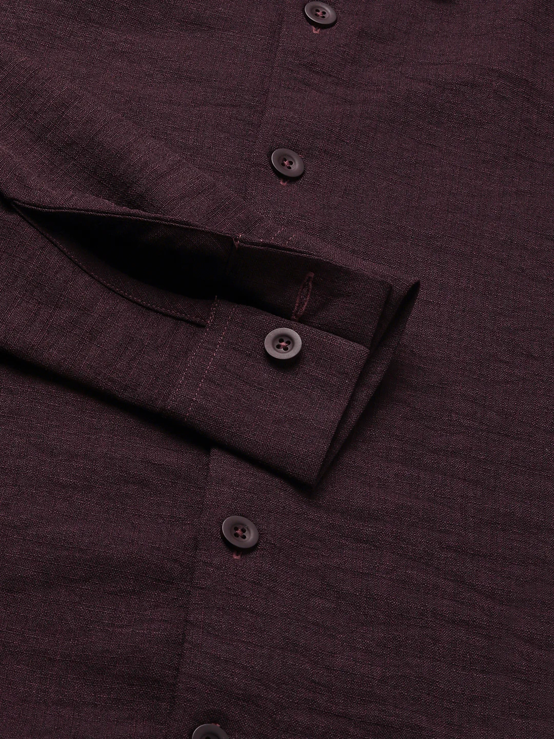 Hickory Brown Textured Oversized Shirt - Image 9