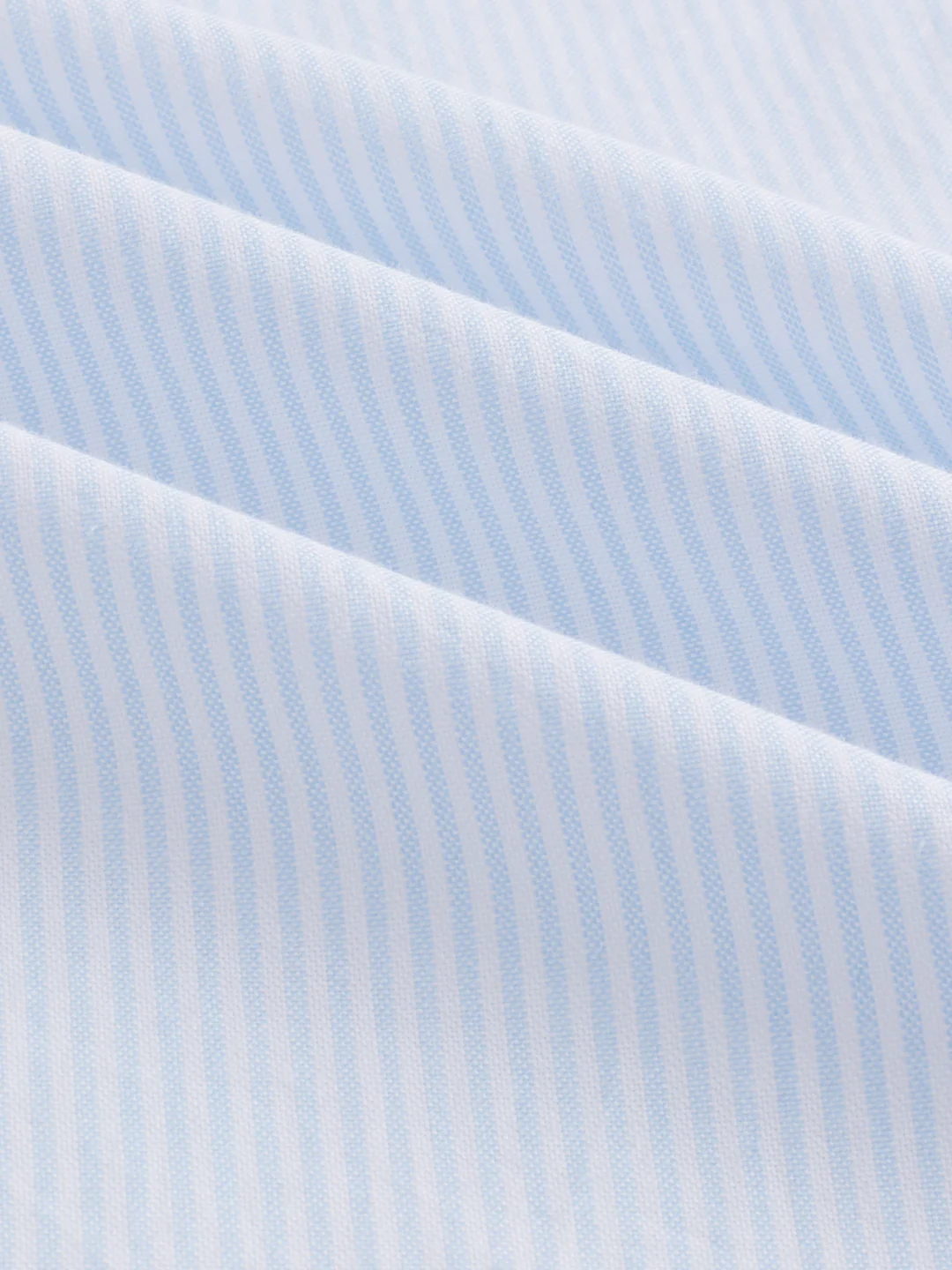 Ice Mist Blue Fine Striped Button-Down Collar Business Shirt - Image 9