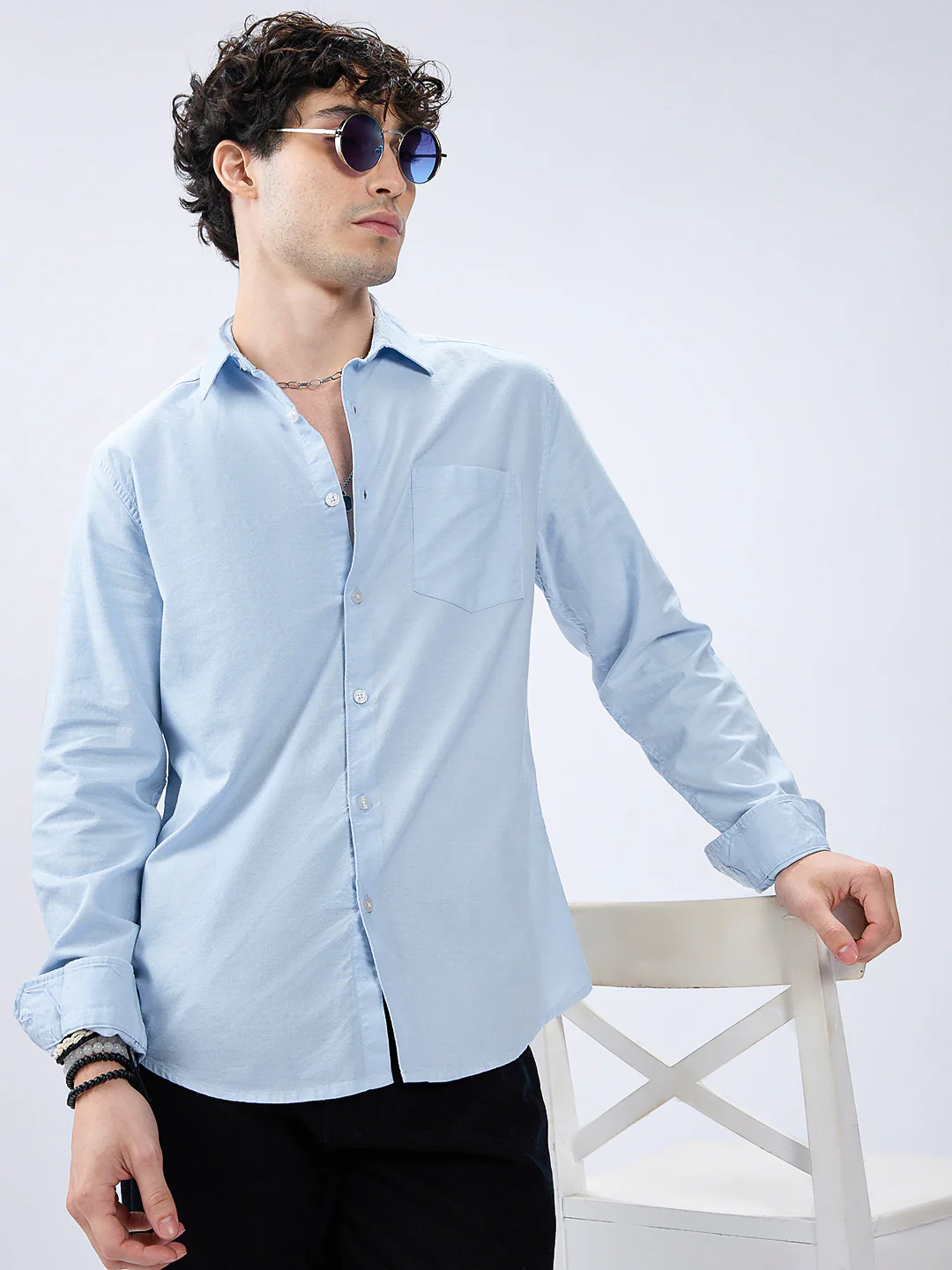 Ice Mist Office Classic Oxford Shirt - Image 2