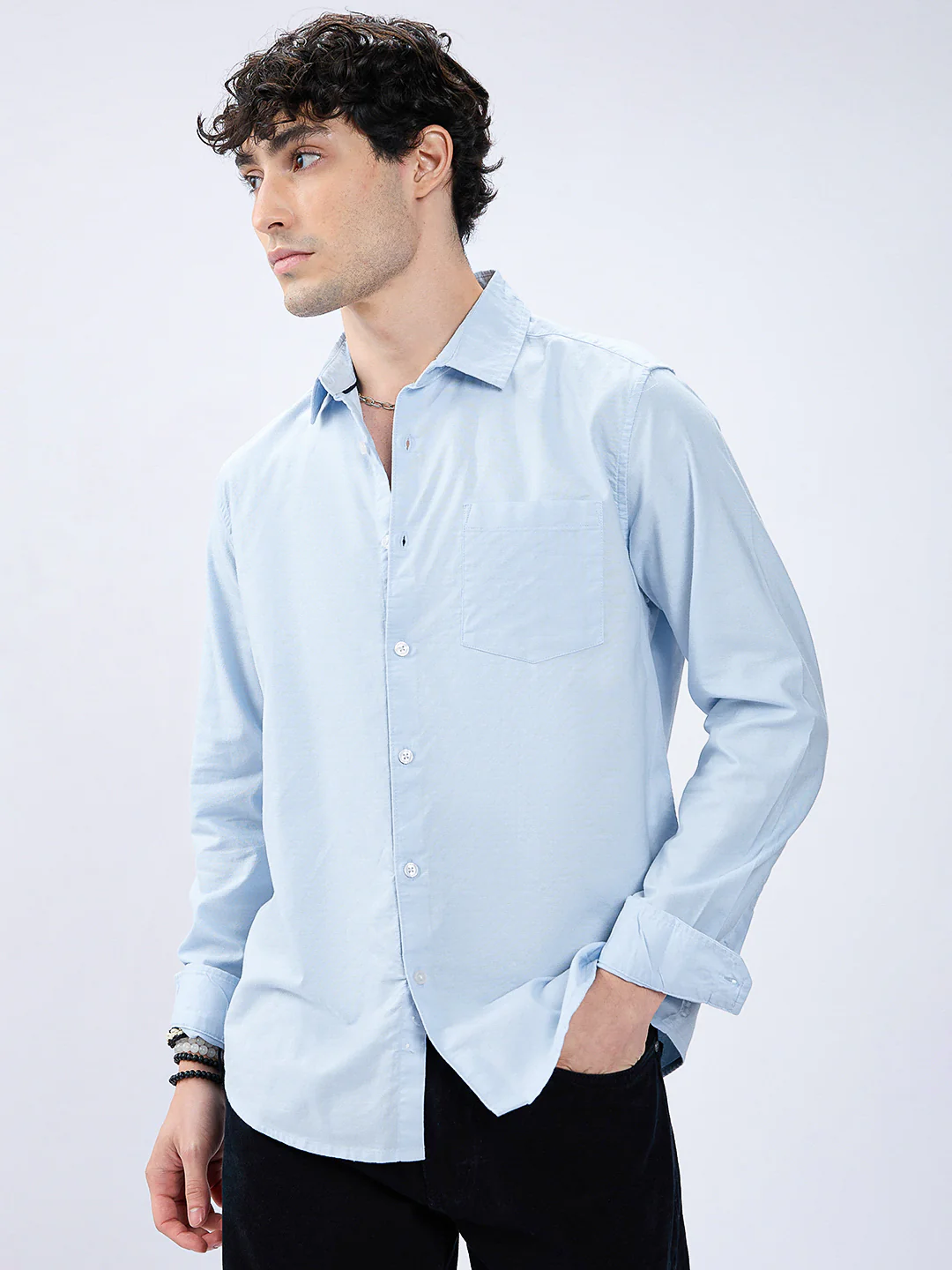 Ice Mist Office Classic Oxford Shirt - Image 4
