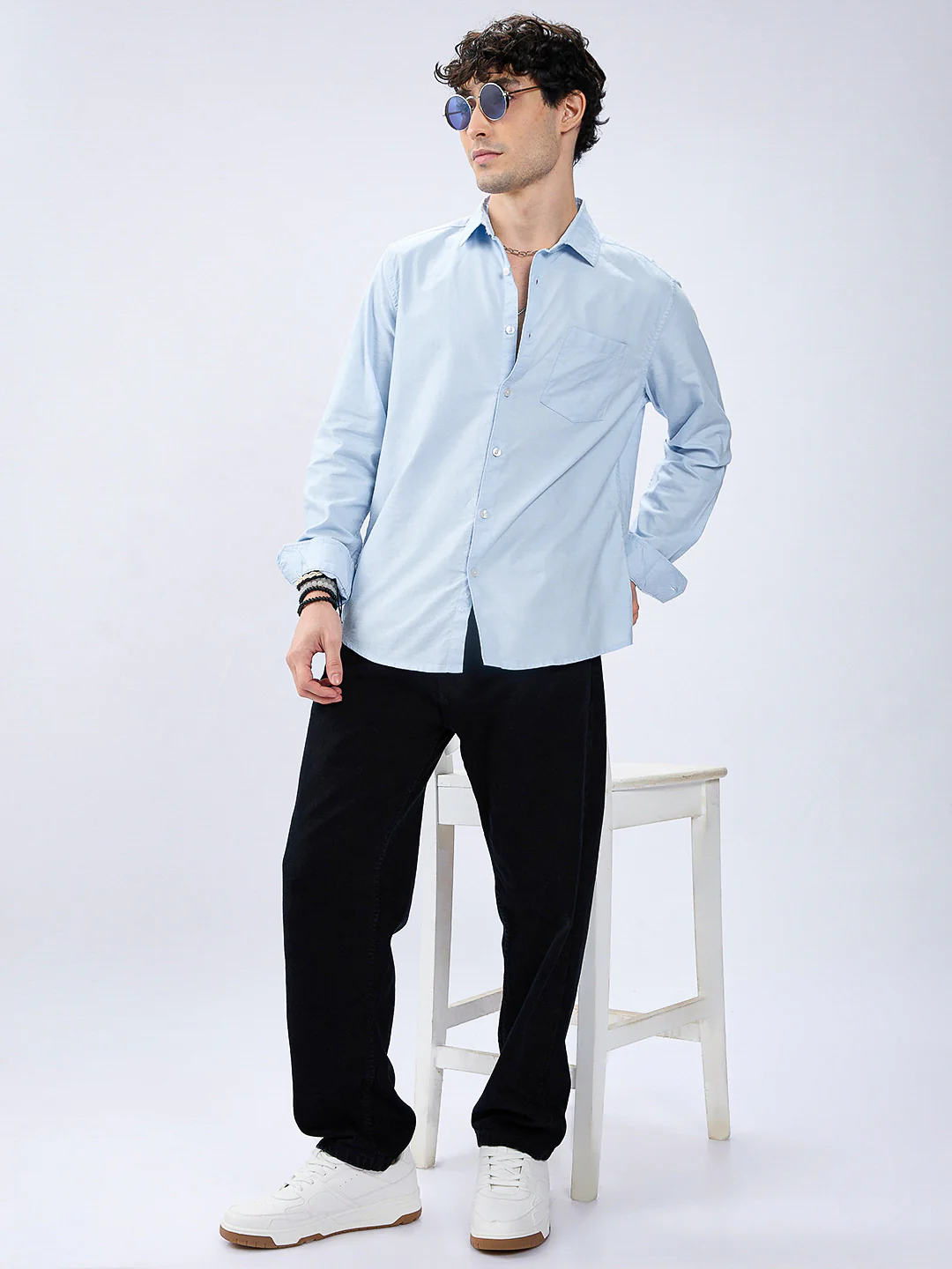 Ice Mist Office Classic Oxford Shirt - Image 7