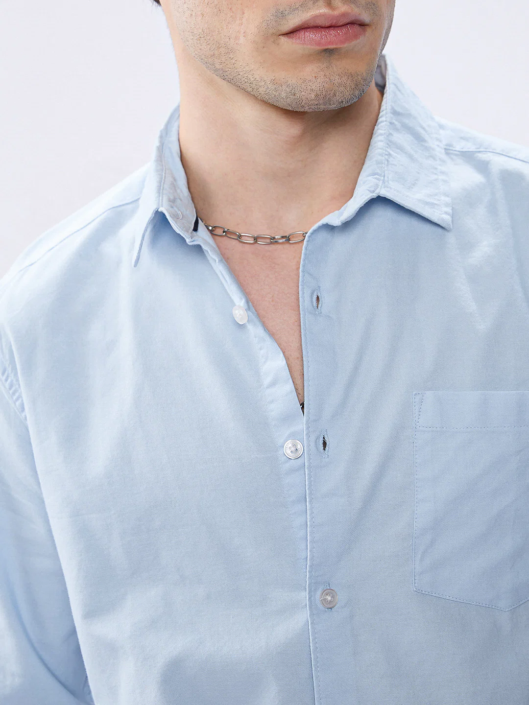 Ice Mist Office Classic Oxford Shirt - Image 8