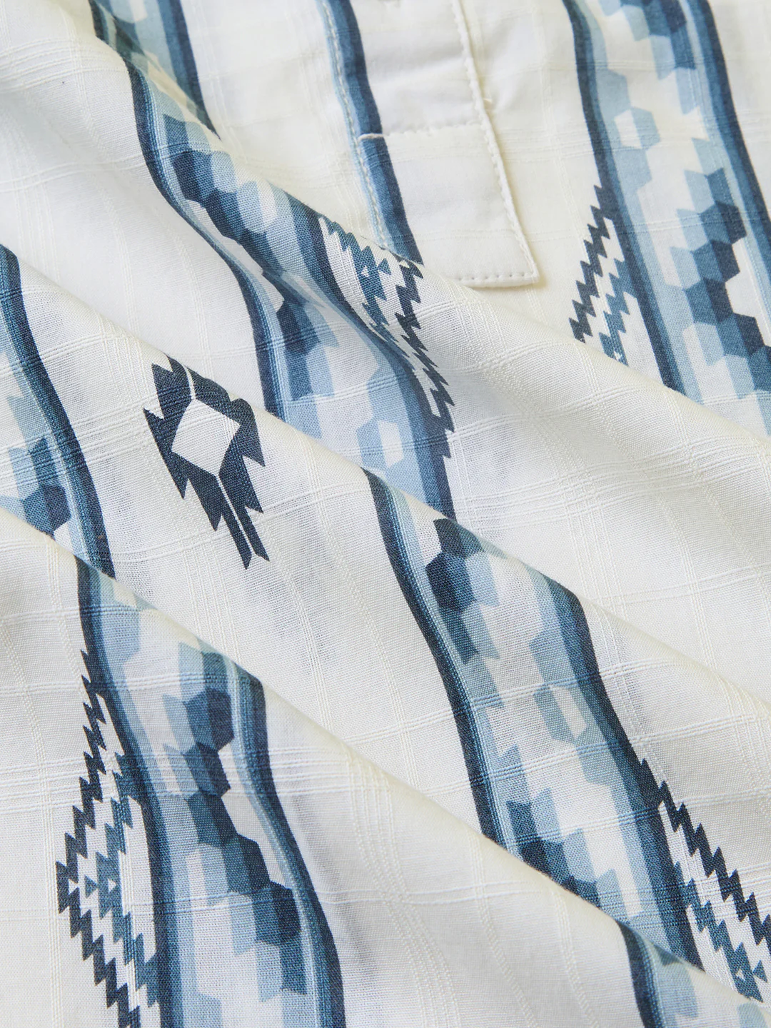 Icy Blue Chevron Flow Printed Kurta - Image 8