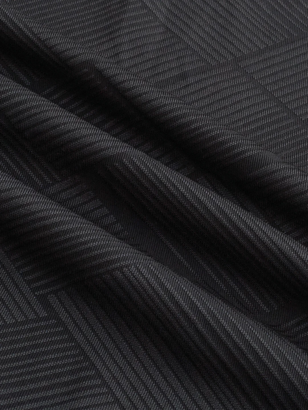 Intricate Black Block Weave Knitted Shirt - Image 3