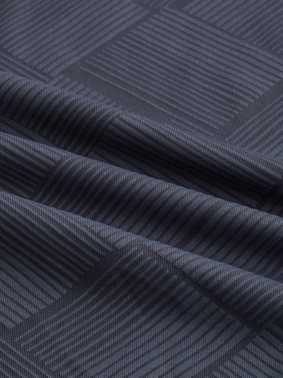 Intricate Grey Block Weave Knitted Shirt - Image 3