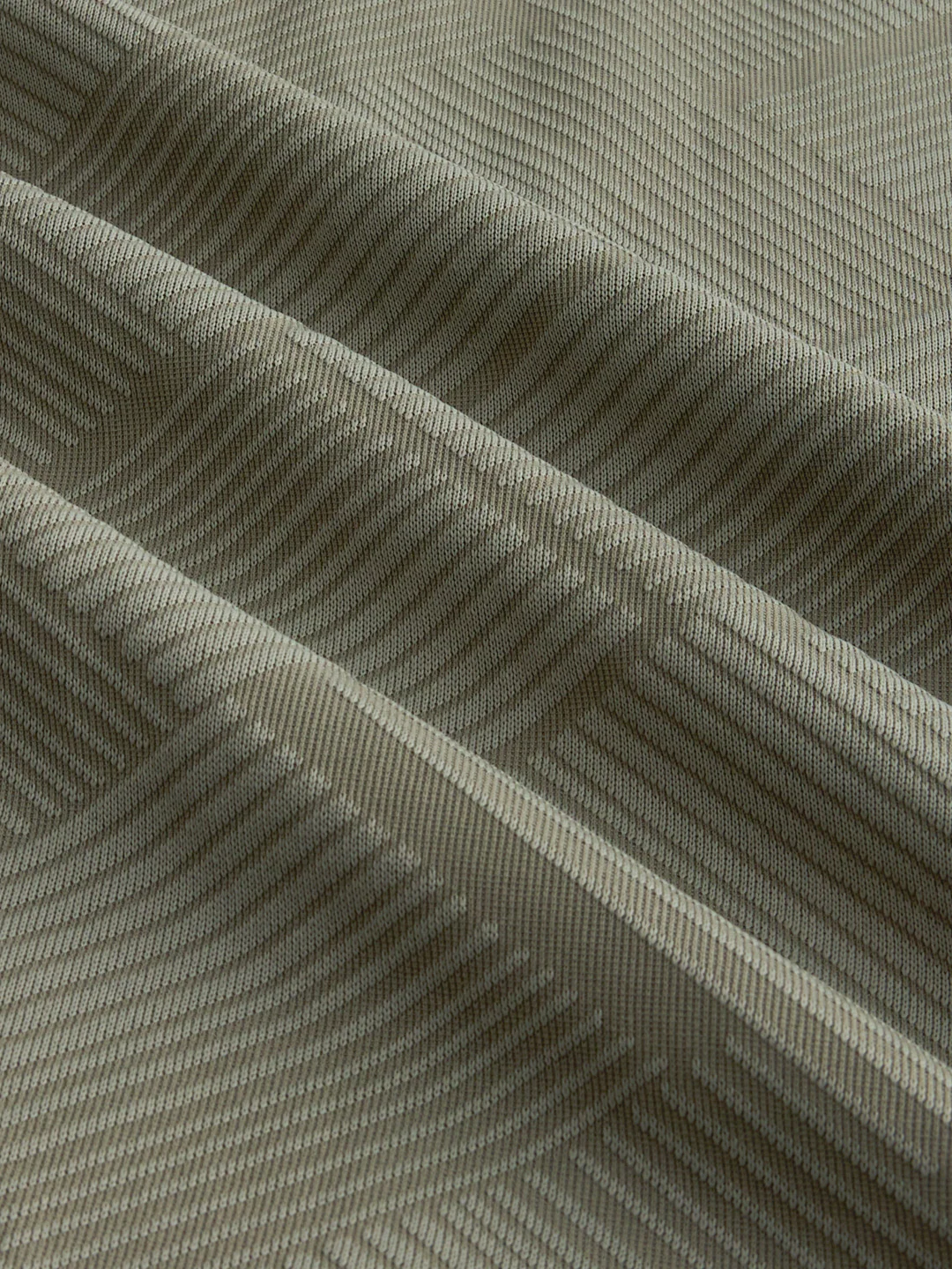 Intricate Olive Block Weave Knitted Shirt - Image 3