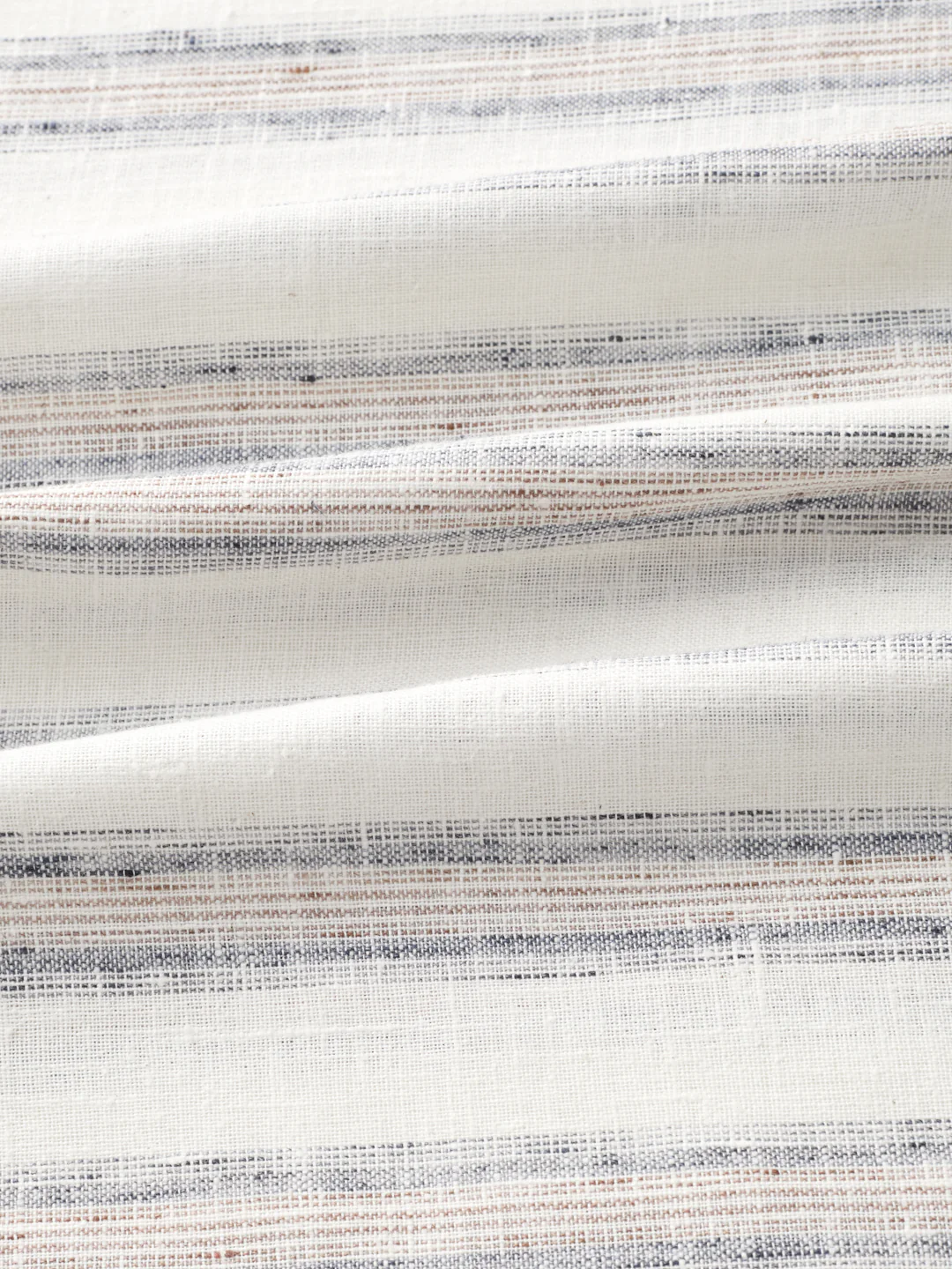 Ivory & Navy Multi-Line Vertical Striped Kurta - Image 3