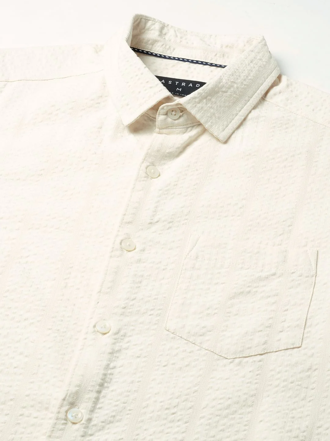 Ivory Seersucker Shirt - Image 3