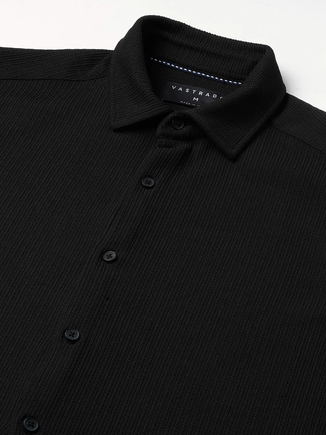 Jade Black Textured Shirt - Image 3