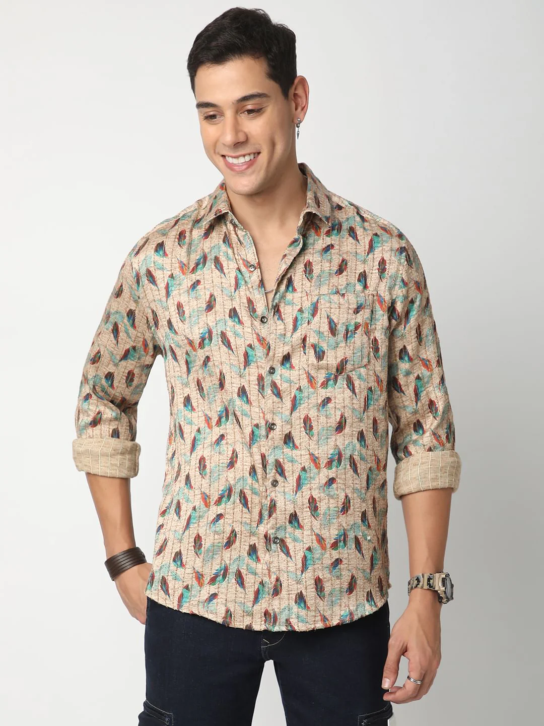 Jamboree Feathery Striped Shirt - Image 4