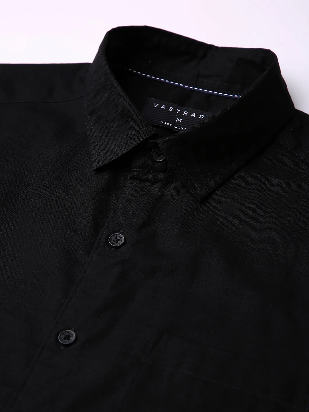 Jet Black Essentials Slub Shirt - Image 7