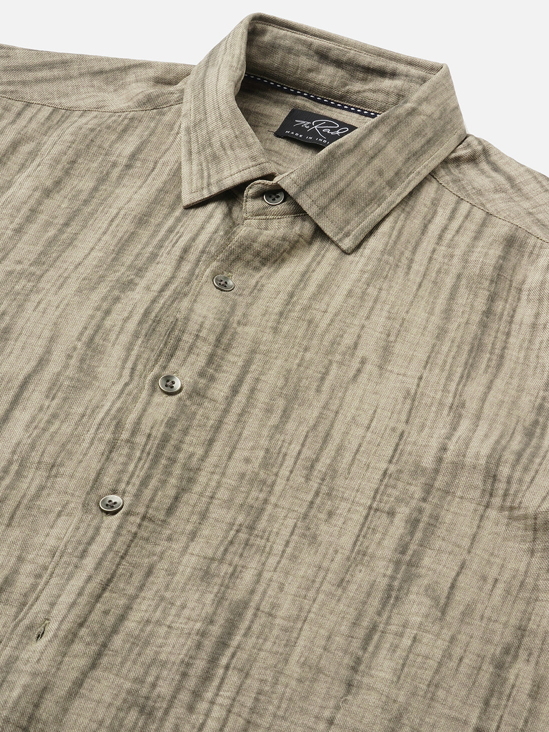Khaki Sandstone Printed Shirt - Image 3