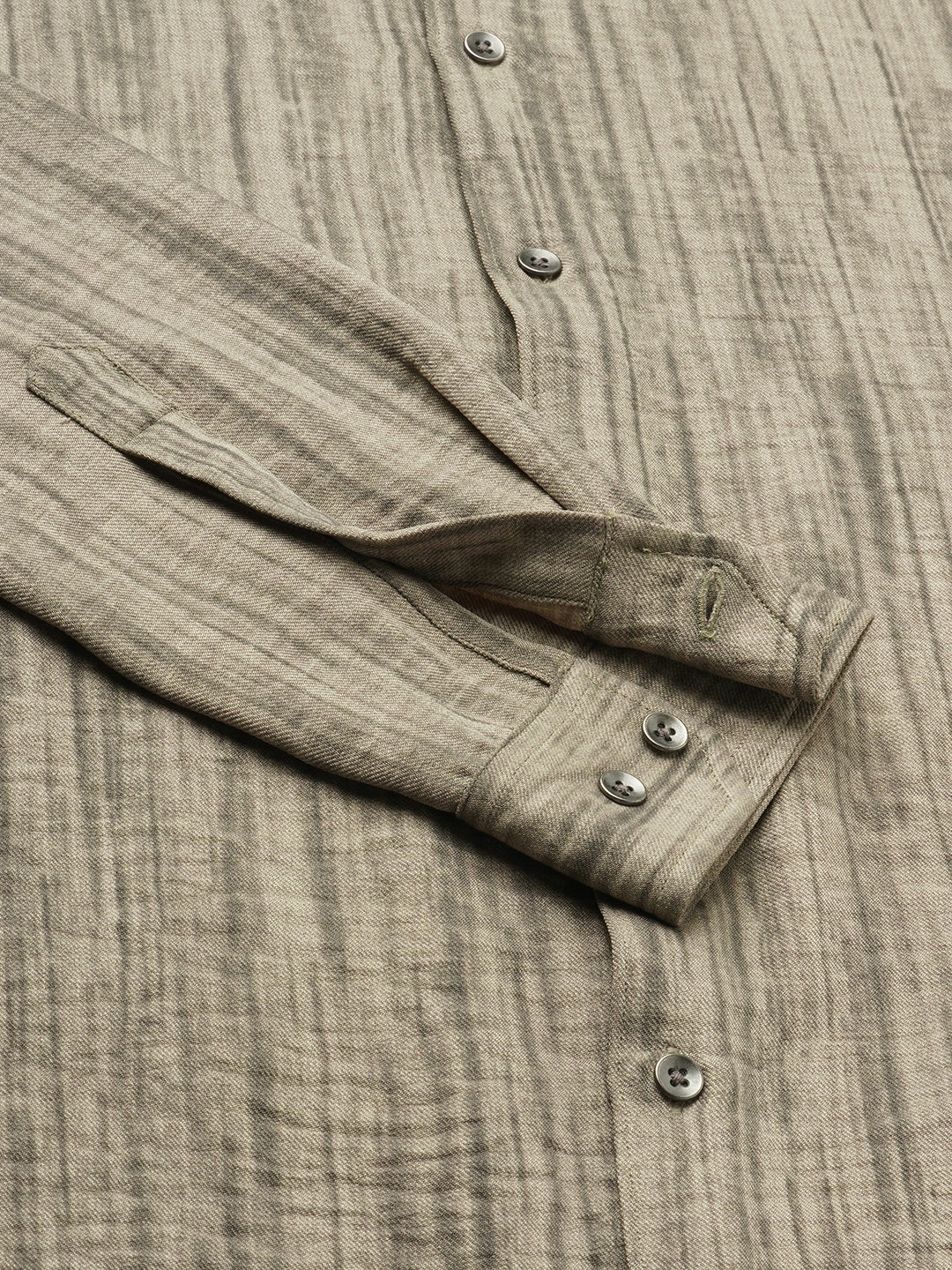 Khaki Sandstone Printed Shirt - Image 8