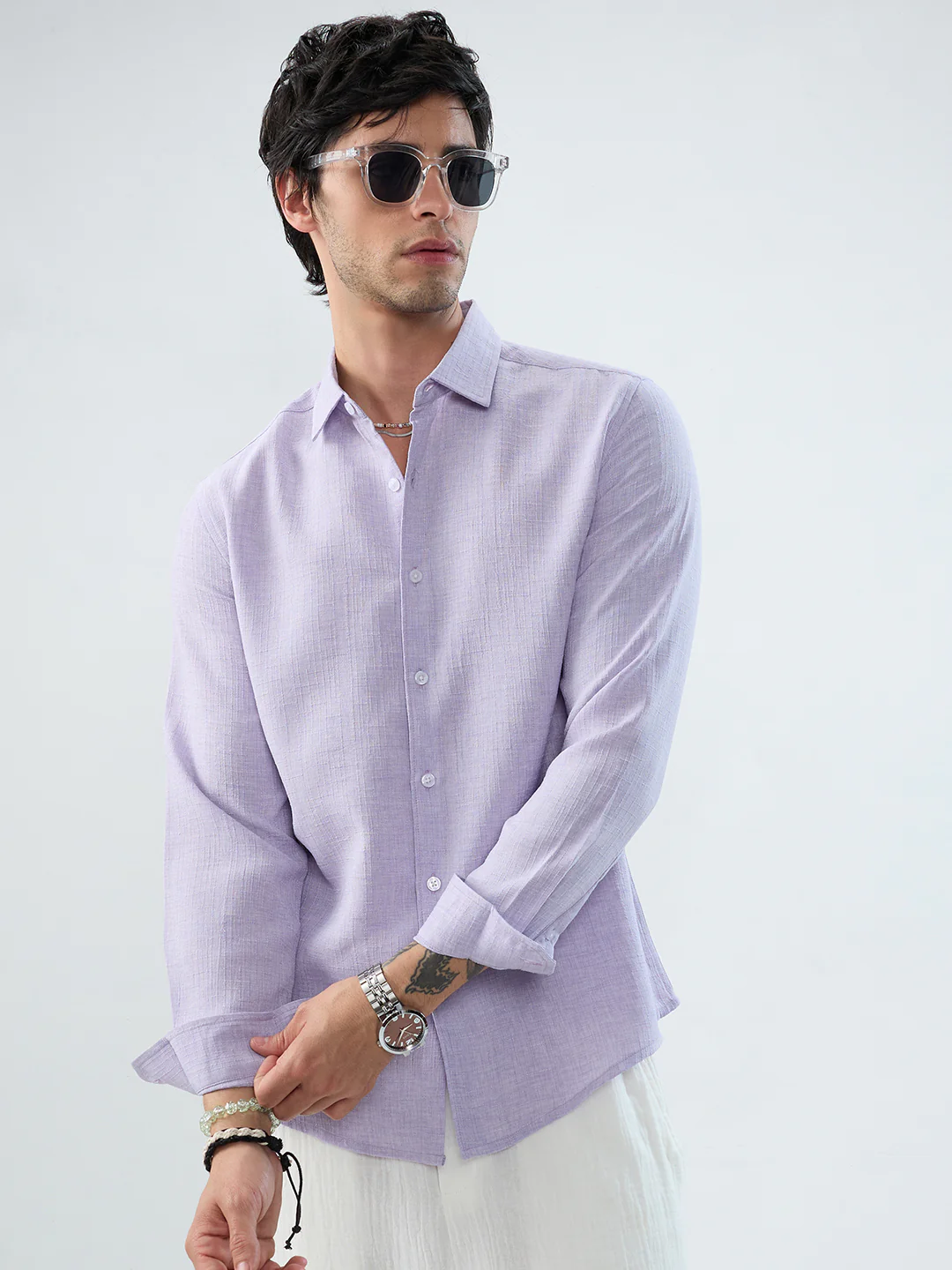 Lavender Mist Everyday Textured Shirt - Image 2